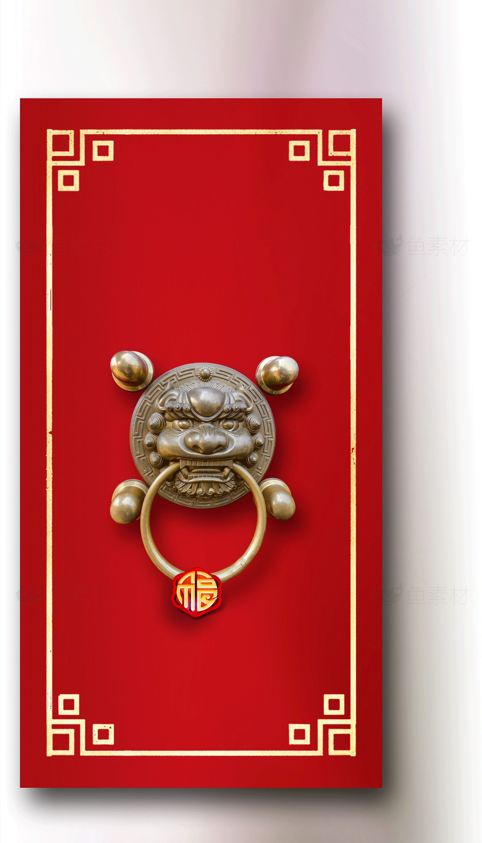 传统中式门环设计素材