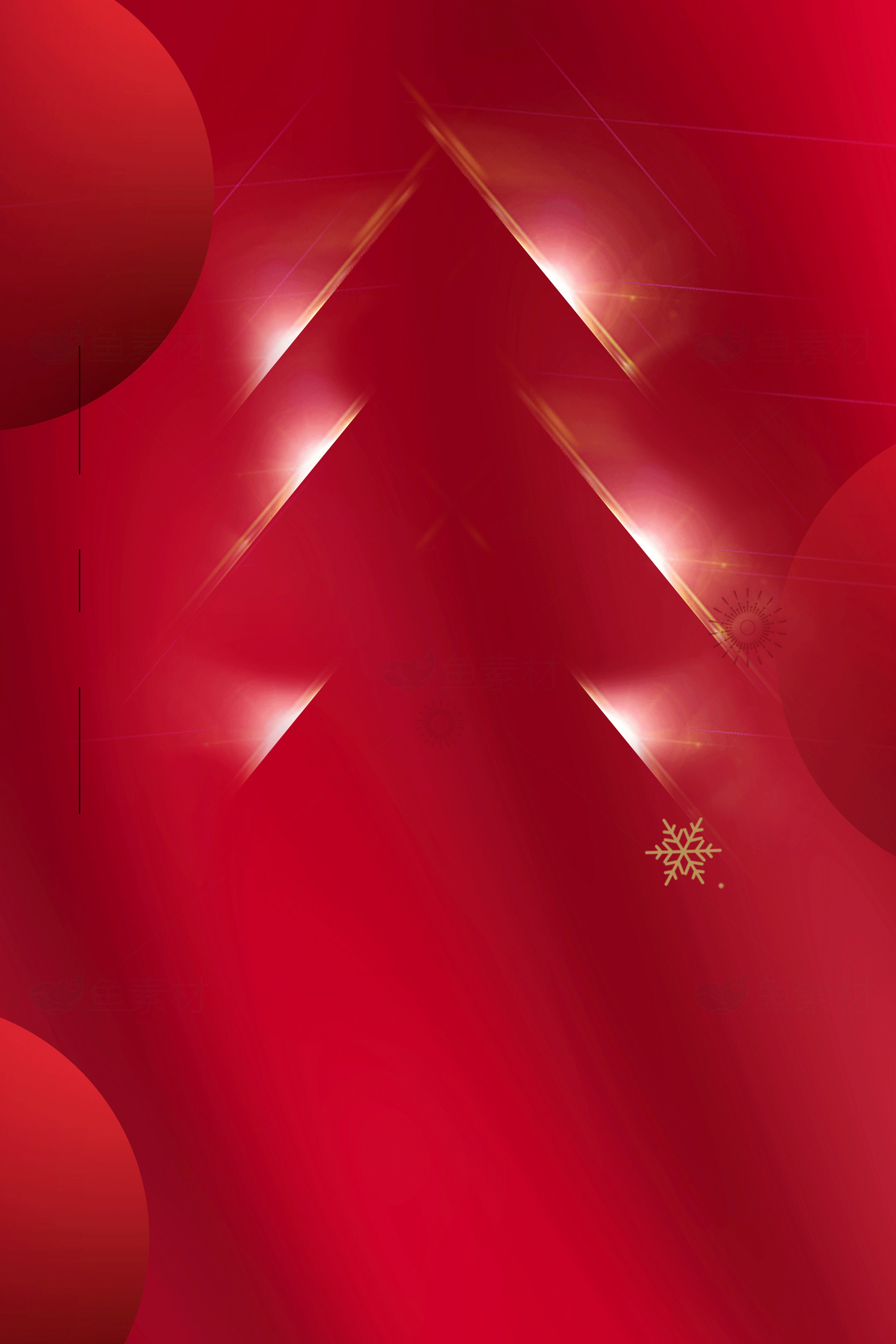 红色圣诞节背景设计素材