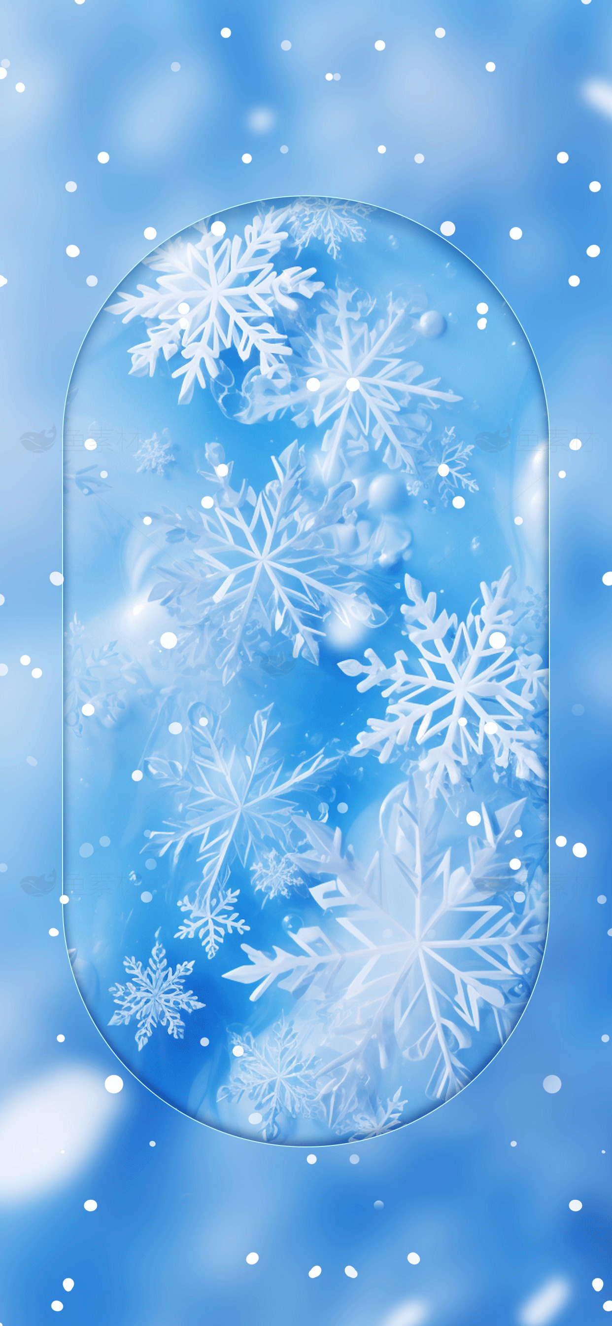 冬季雪景雪花背景高清图片素材