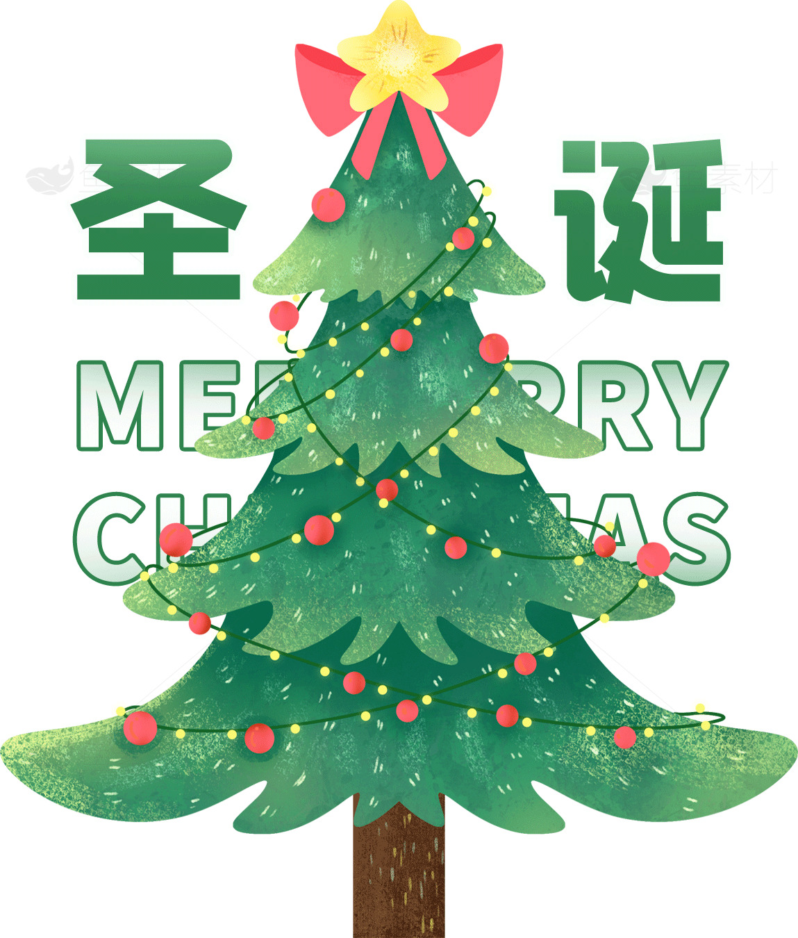 圣诞节快乐圣诞树图片素材