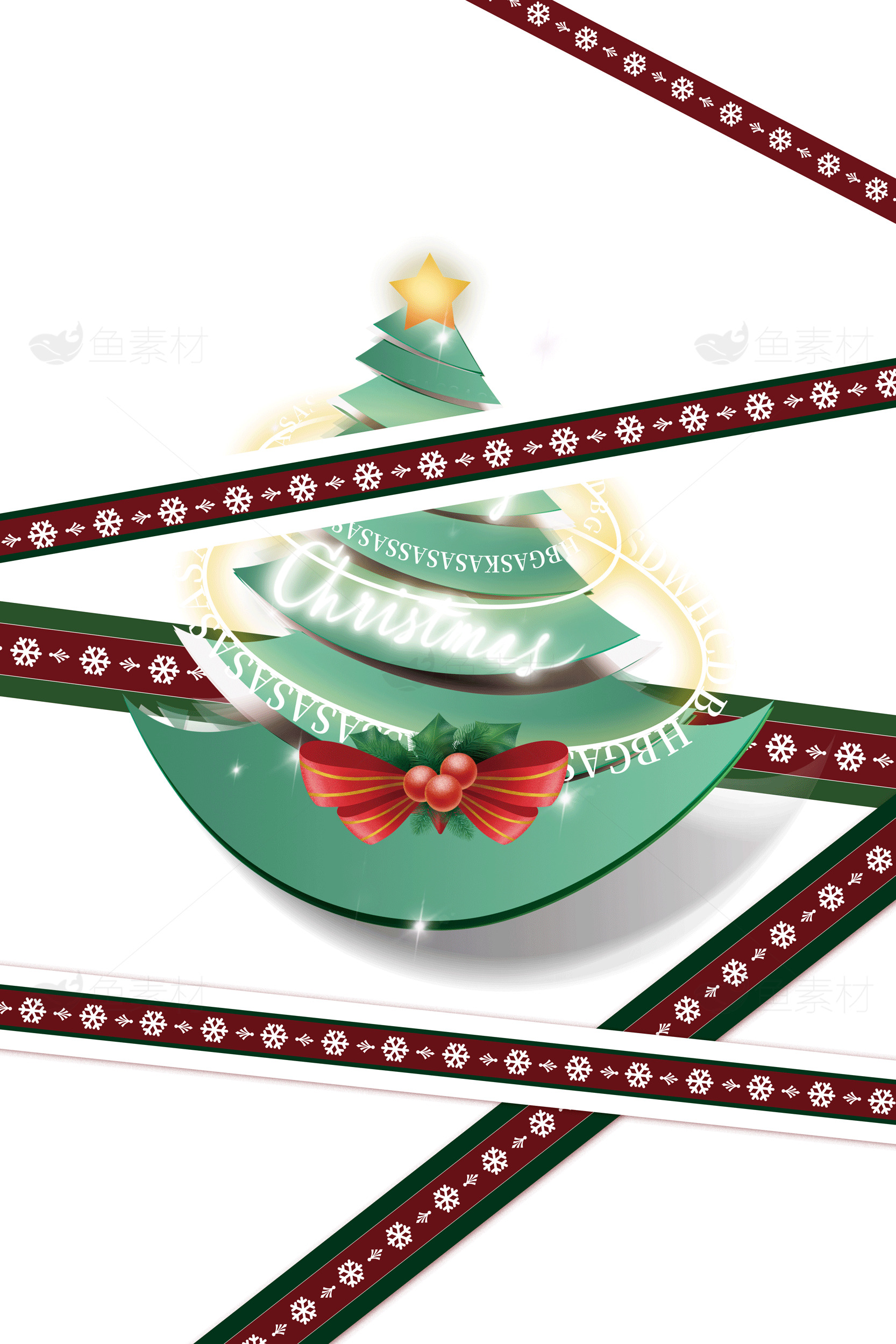 创意圣诞树装饰图片素材