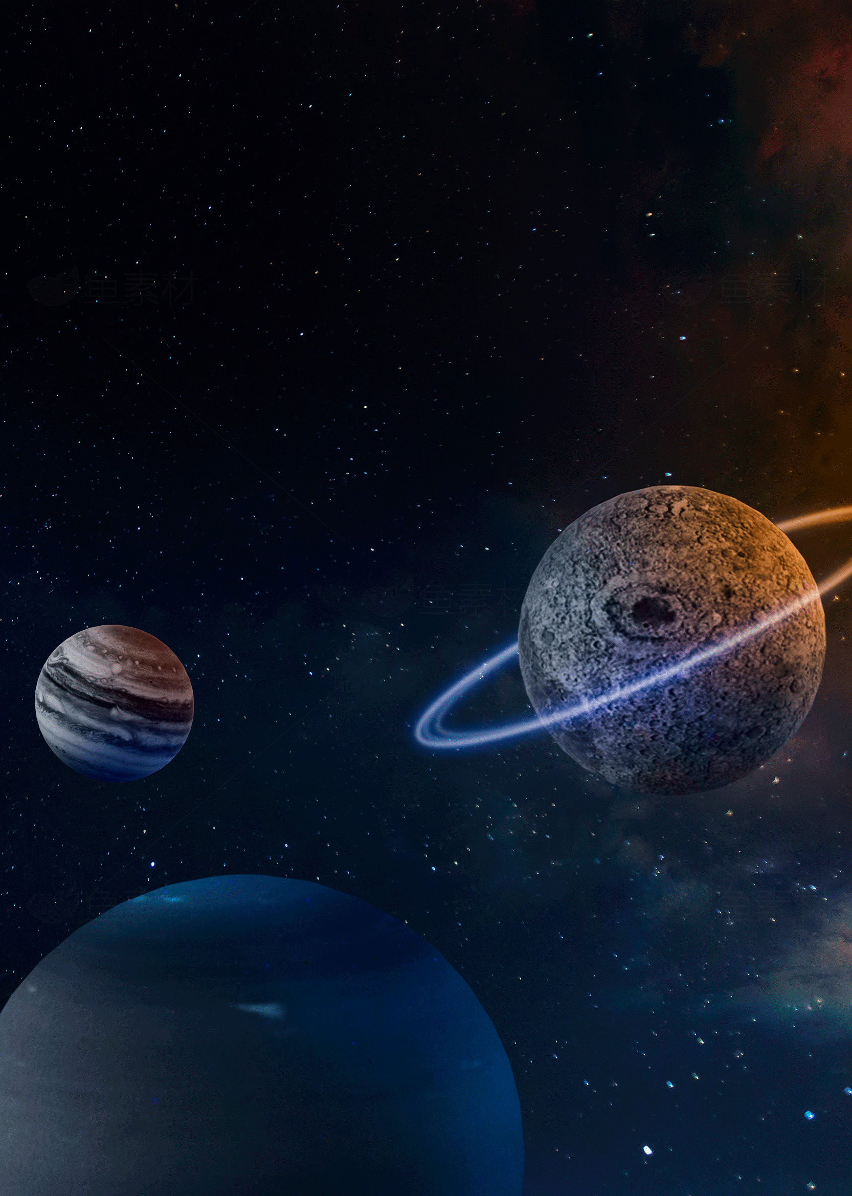 神秘的外太空星球探索素材