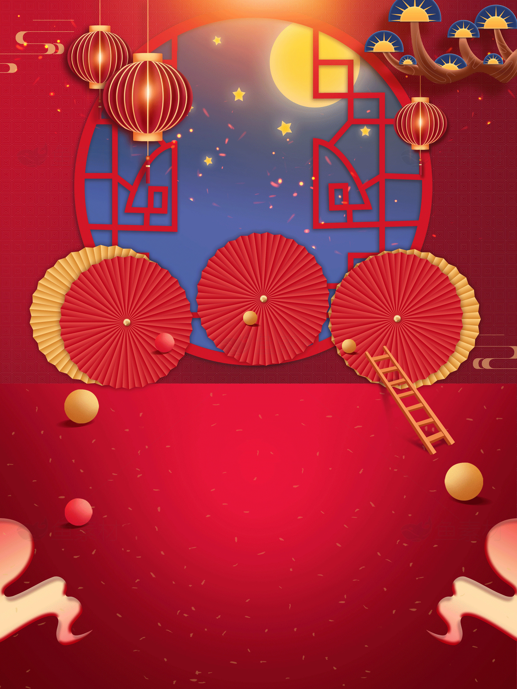 中秋节庆祝背景图片素材