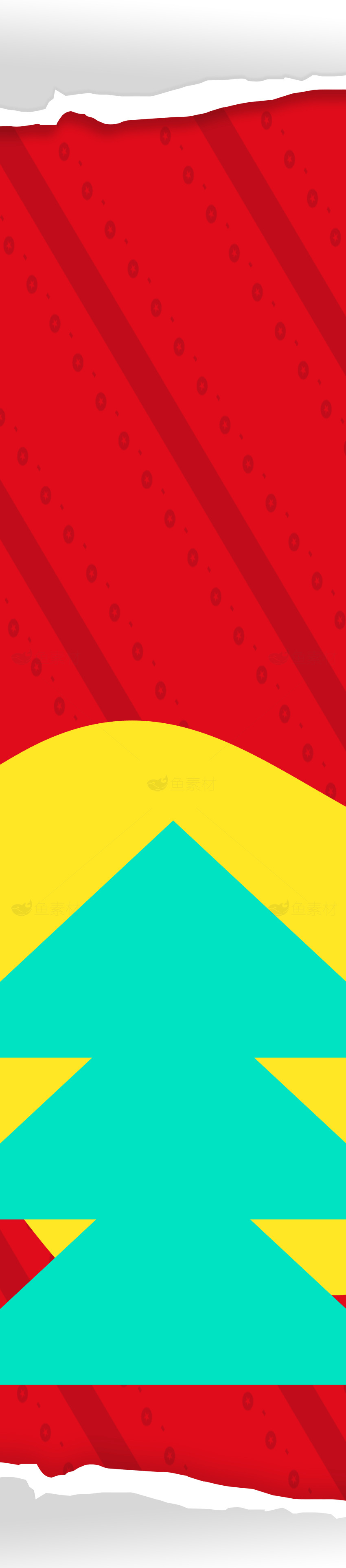 圣诞节彩色背景设计：红黄绿主视觉素材