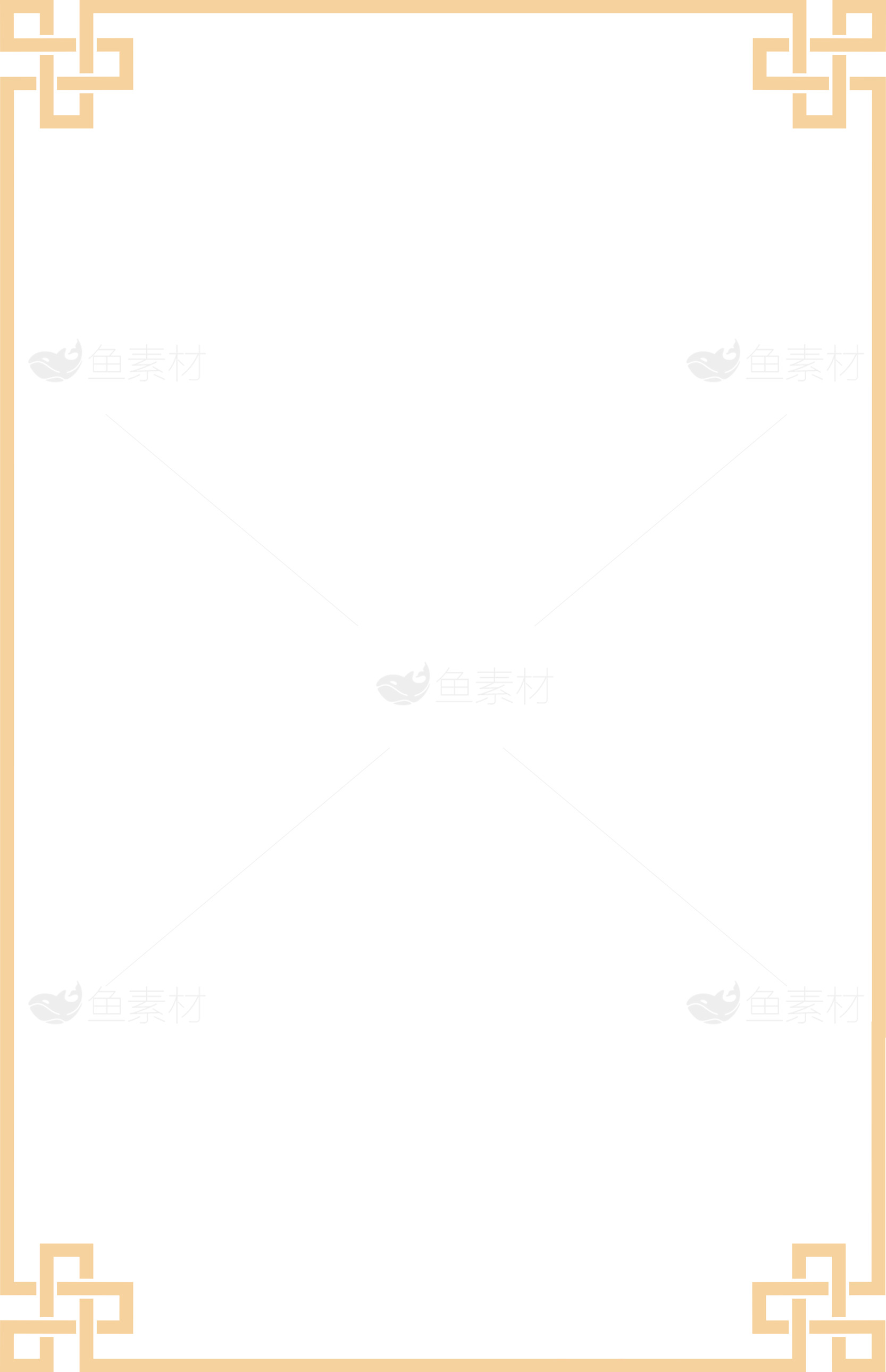 简约中式边框设计模板素材