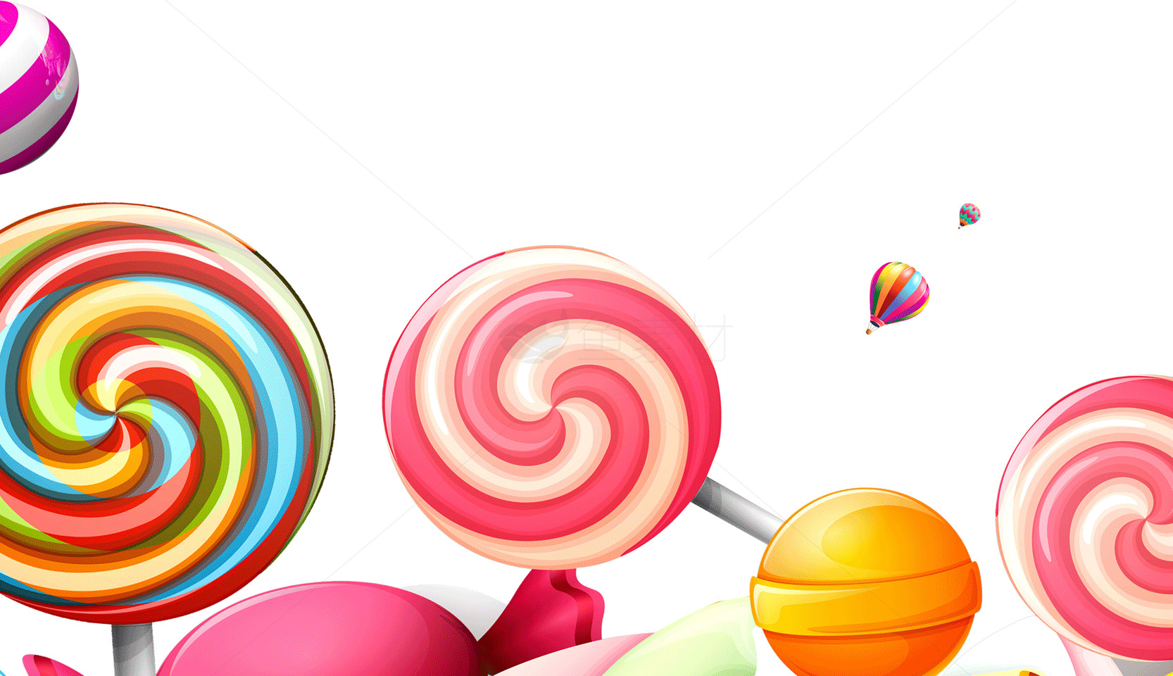 五彩缤纷的棒棒糖图片素材