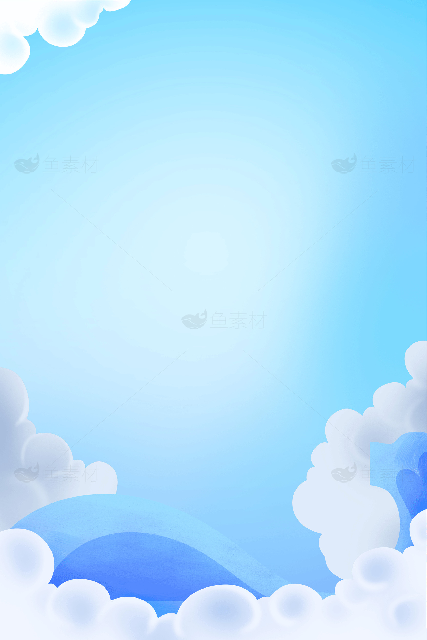 蓝天白云背景图片素材