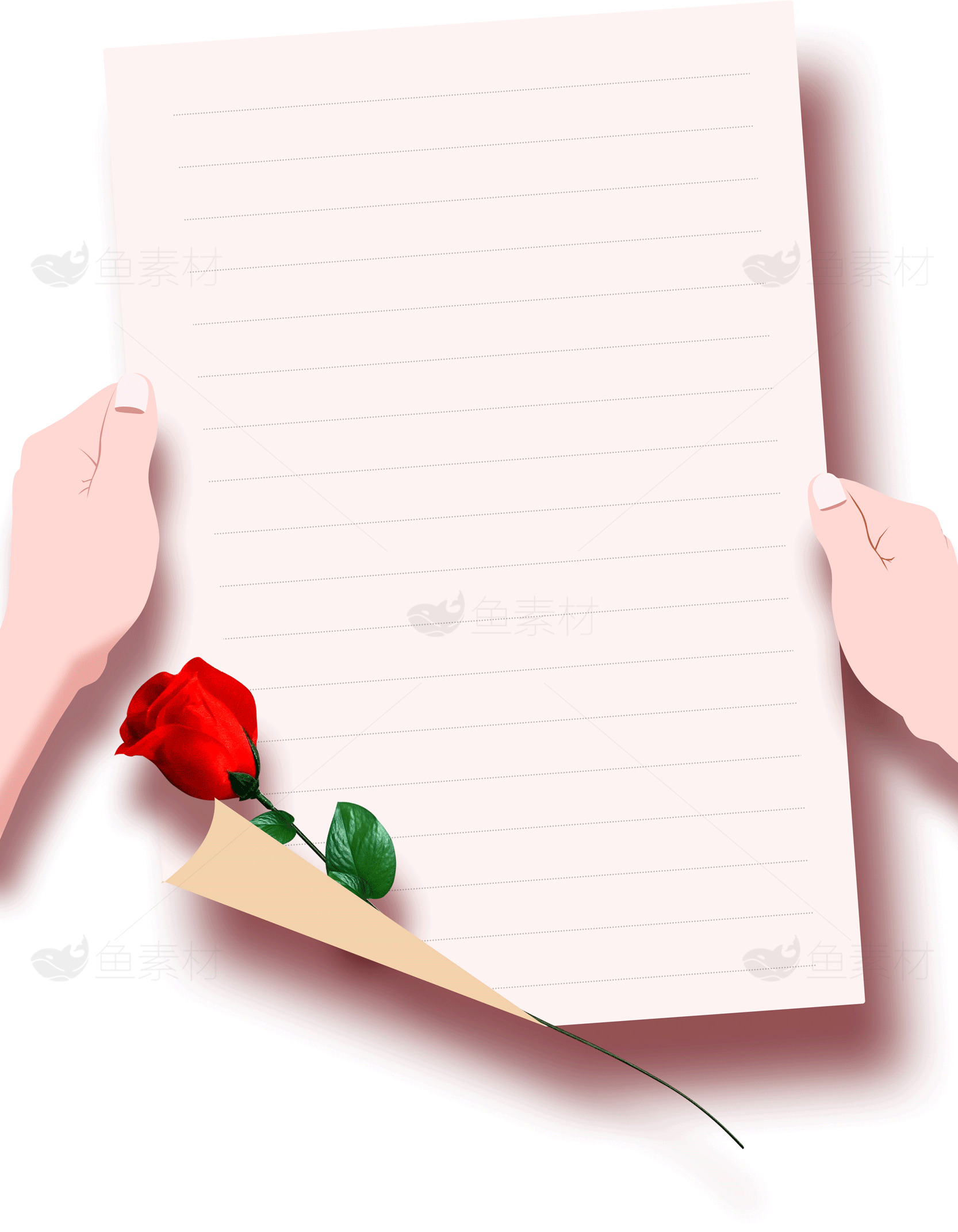 浪漫情书主题背景素材图片