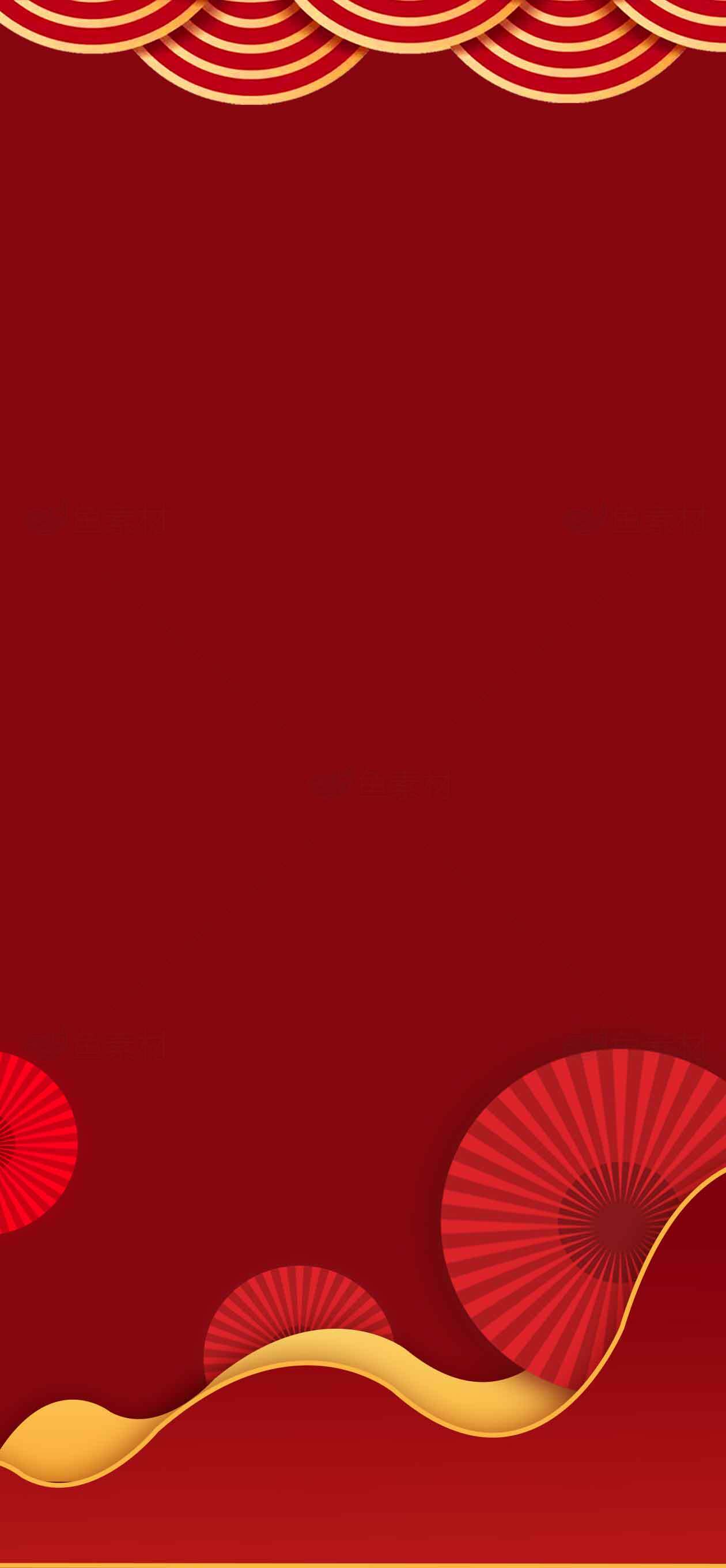 中国风红色背景图片素材