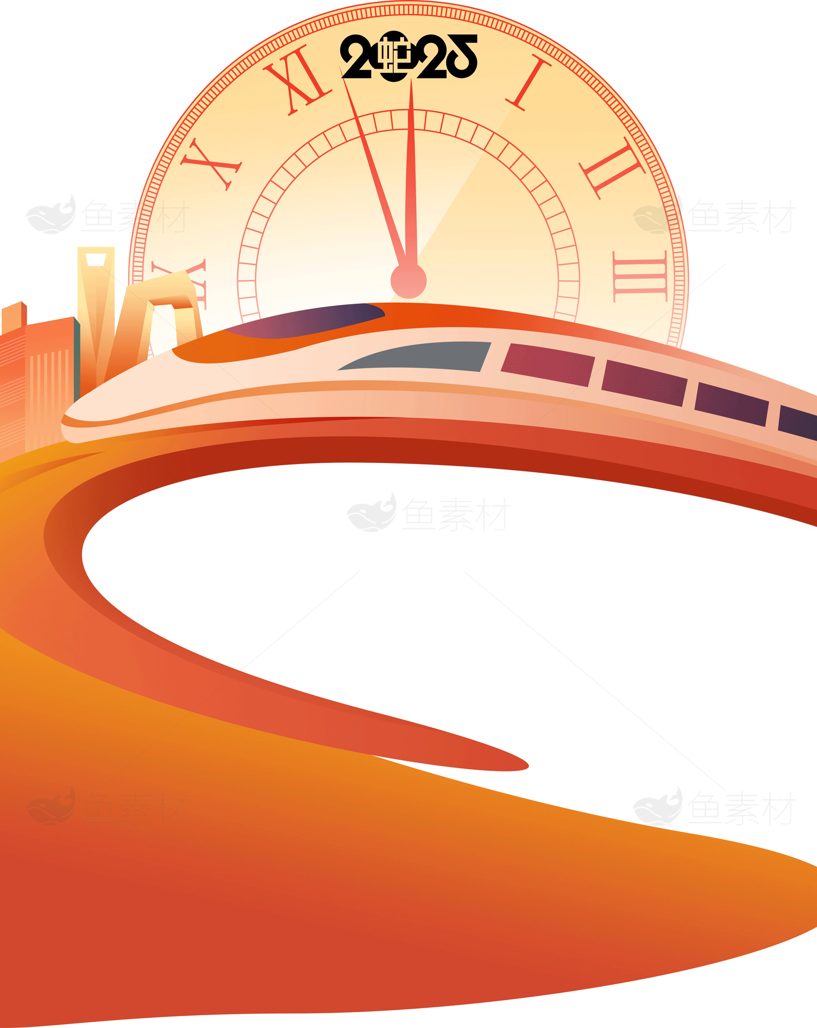 2025高铁发展与未来城市交通素材