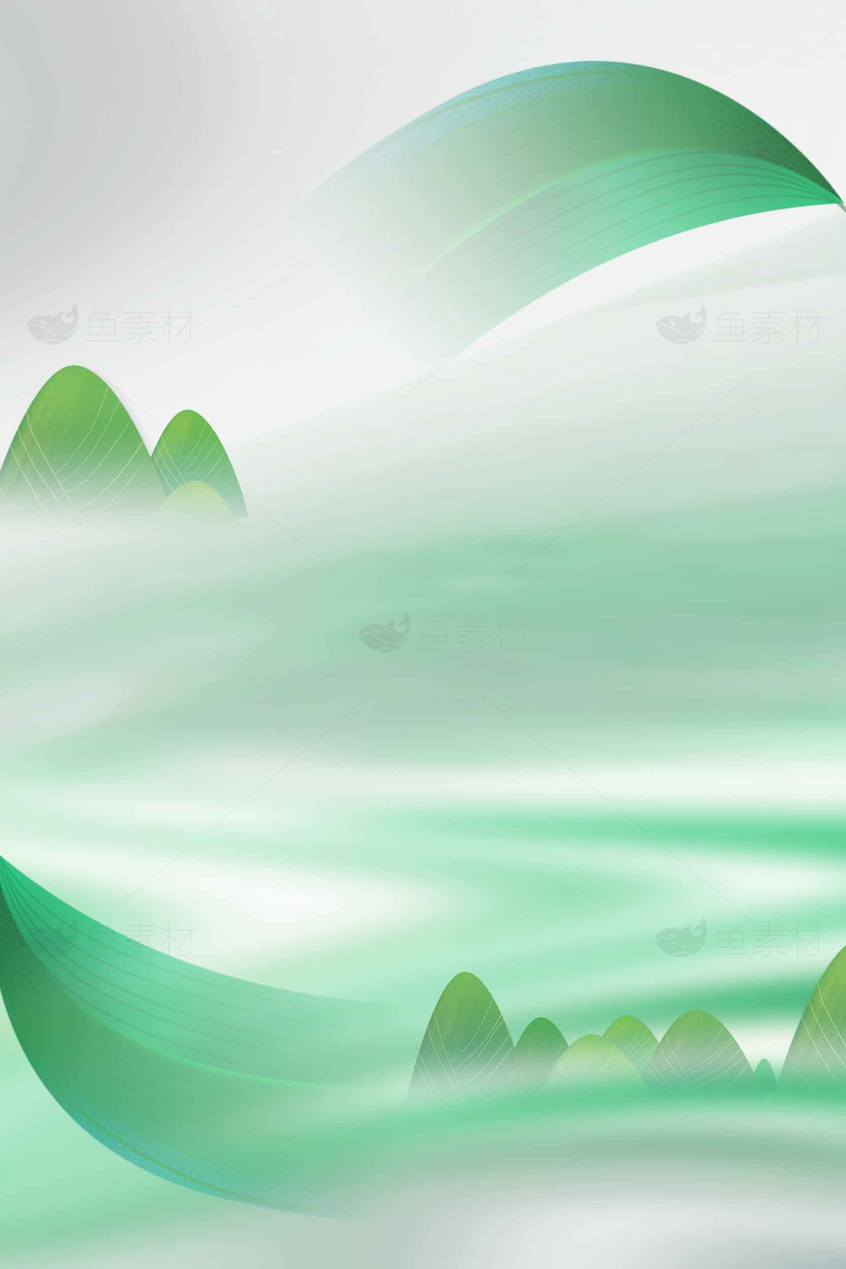 绿色山水背景图片素材