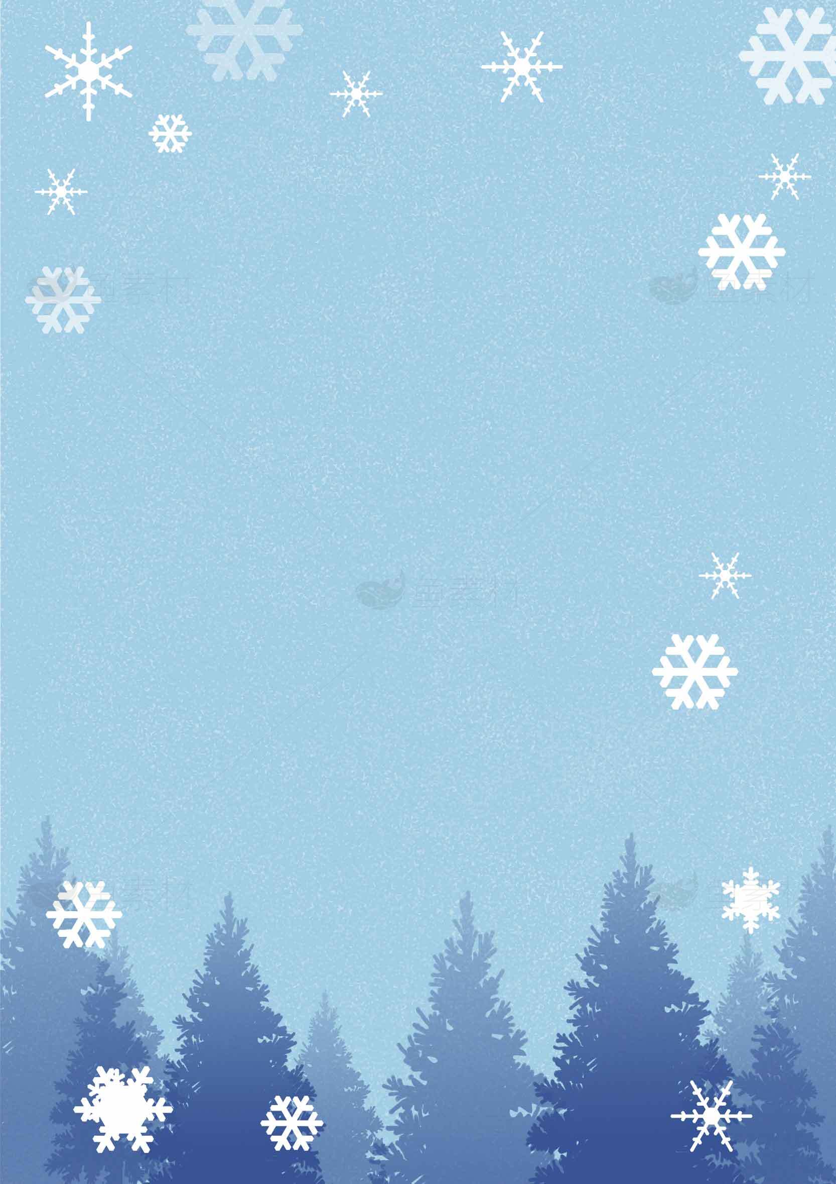 冬季雪花背景图片素材