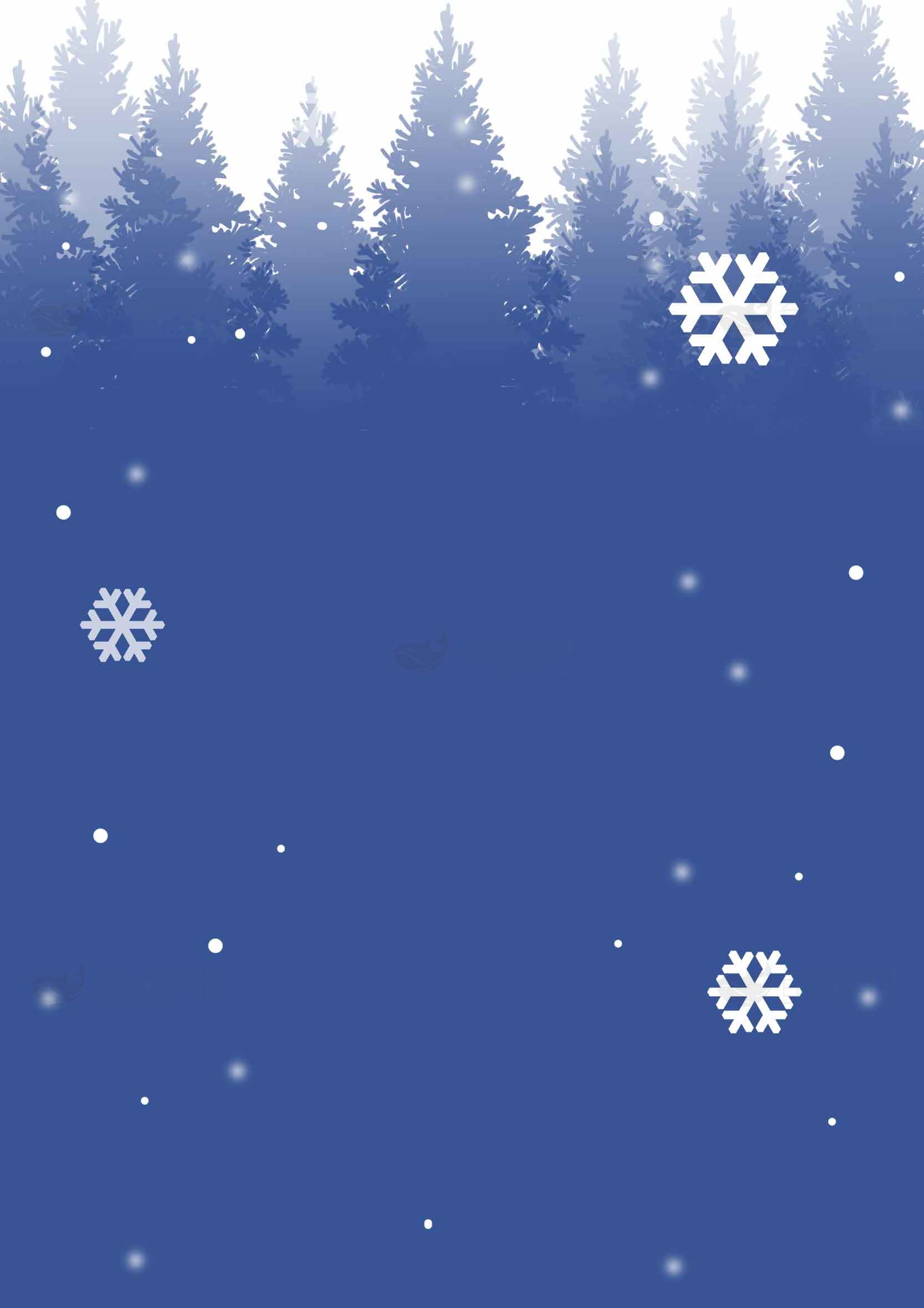 冬季雪景高清背景图素材