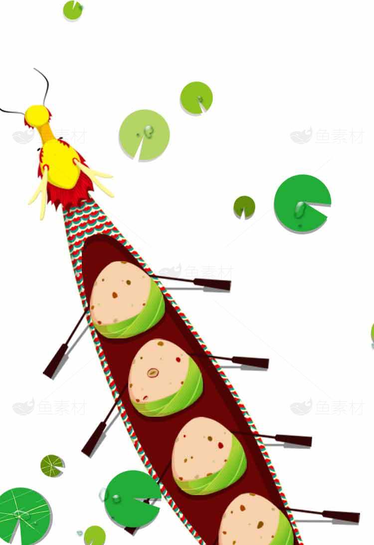 创意插画：昆虫与荷叶的奇妙组合素材