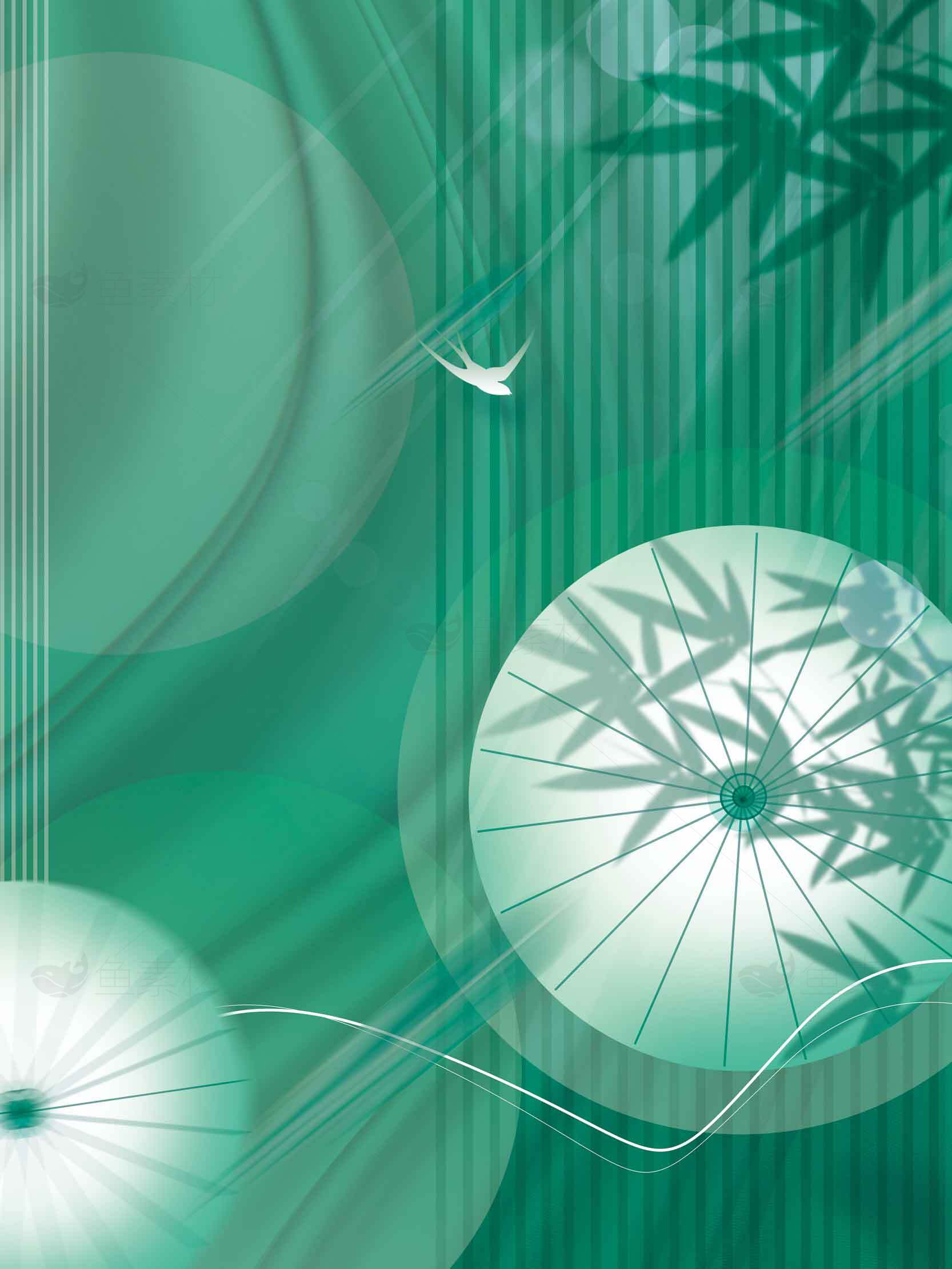 竹影与和风背景图片素材