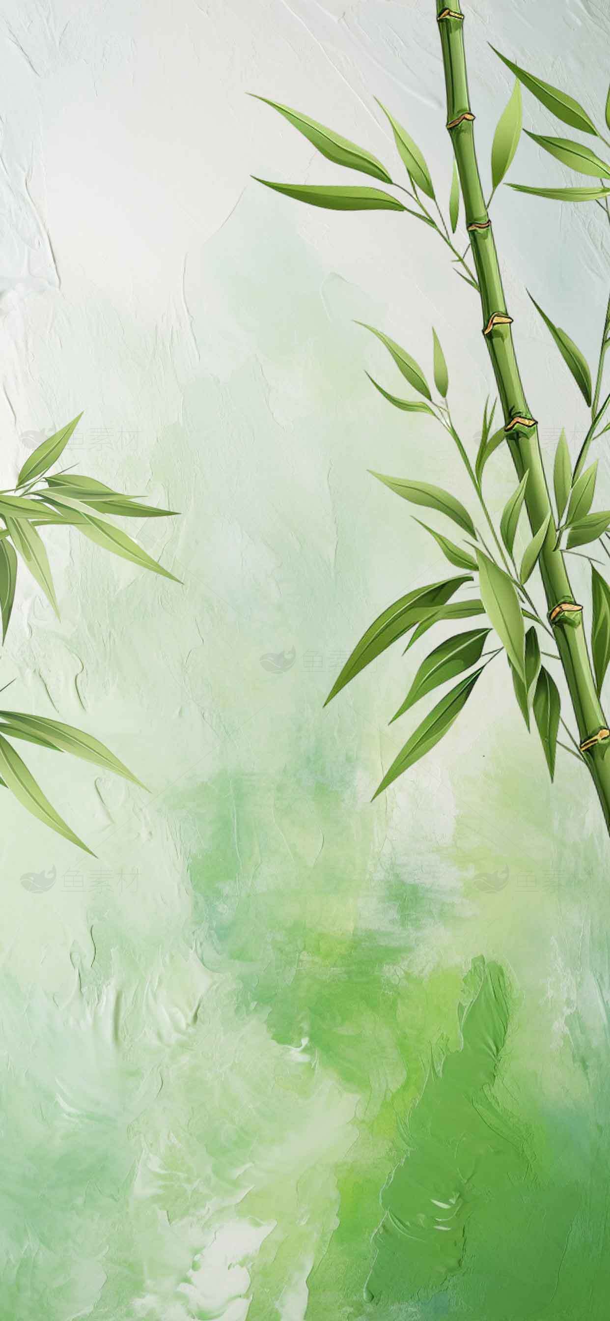 清新竹林背景图片素材