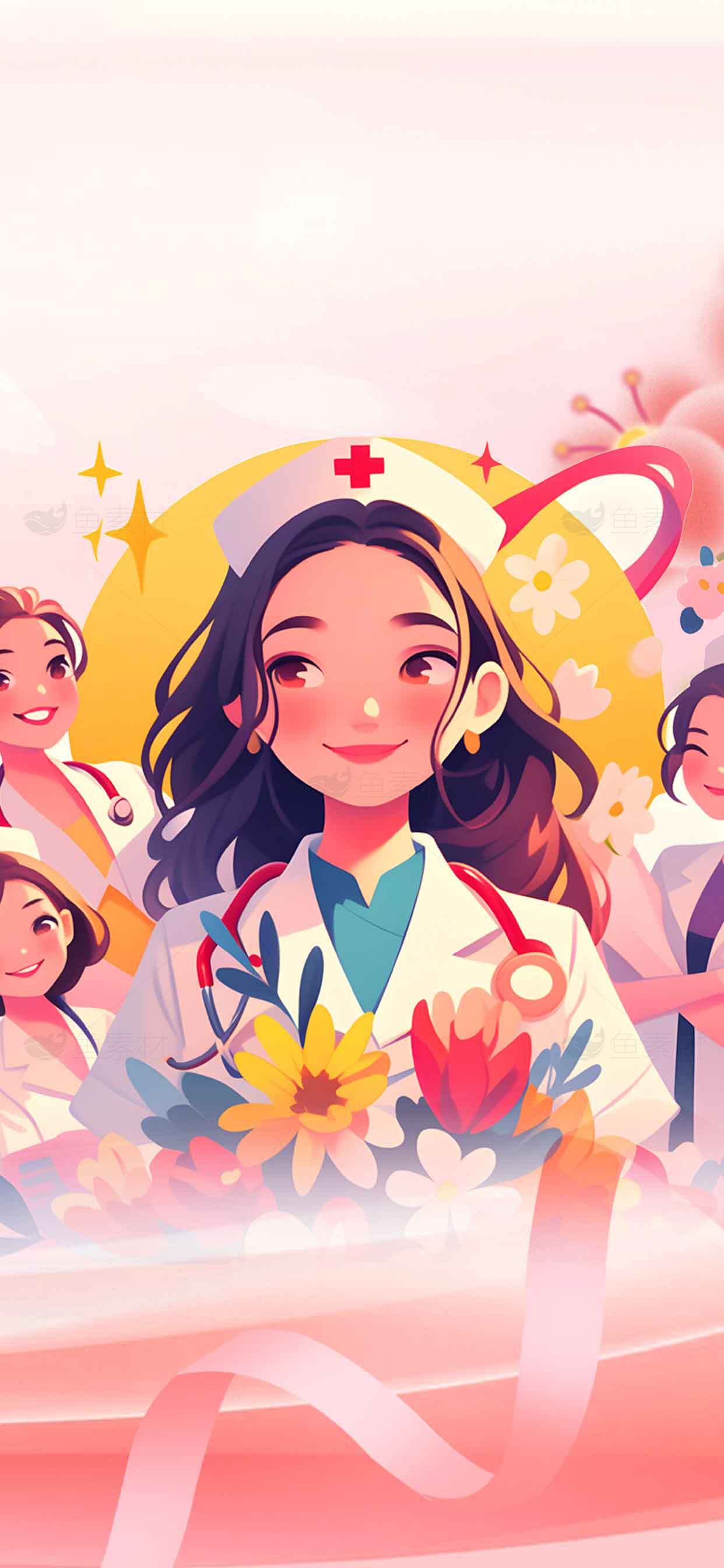 护士节插画设计：致敬医护工作者的温暖艺术素材