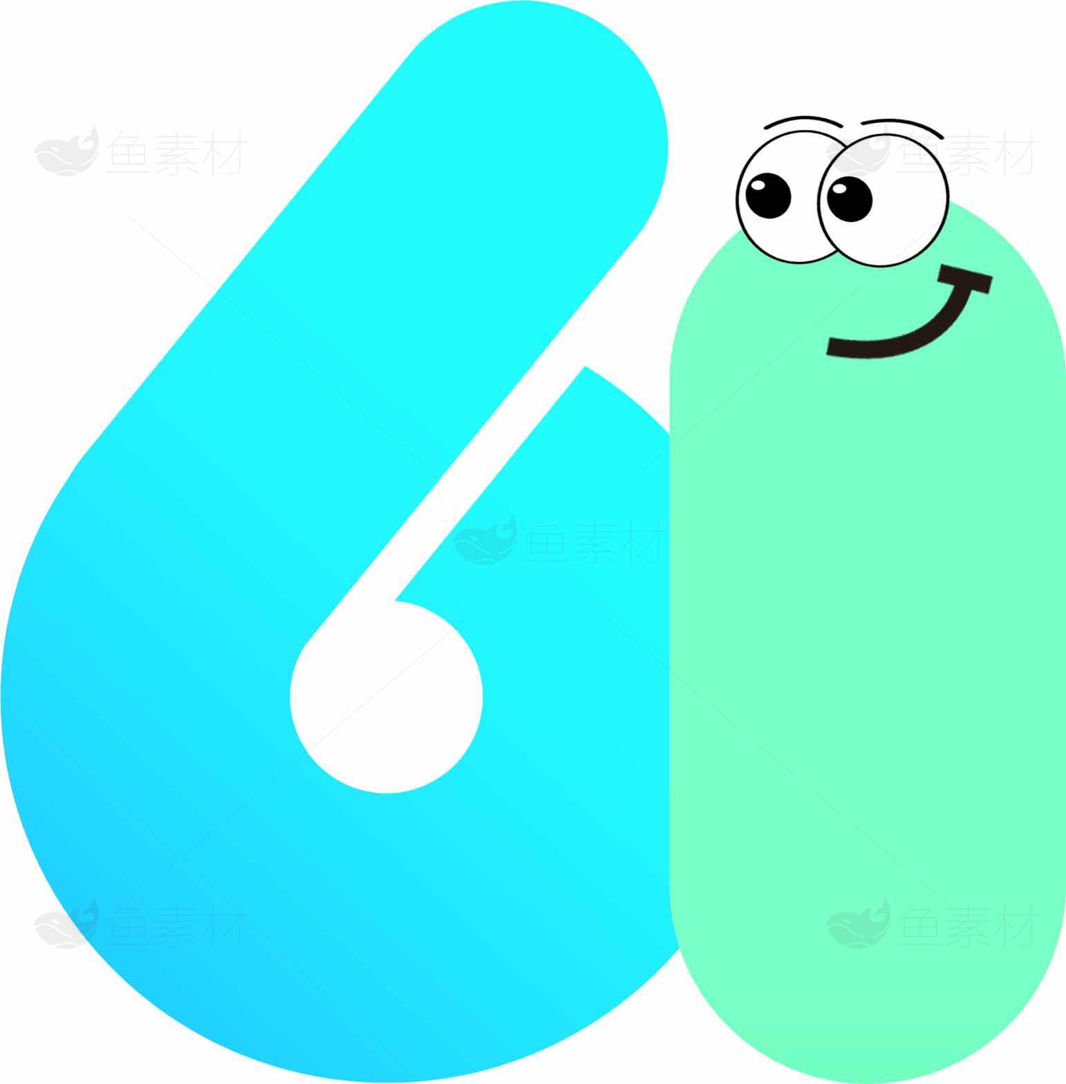 六一儿童节创意简约Logo设计素材