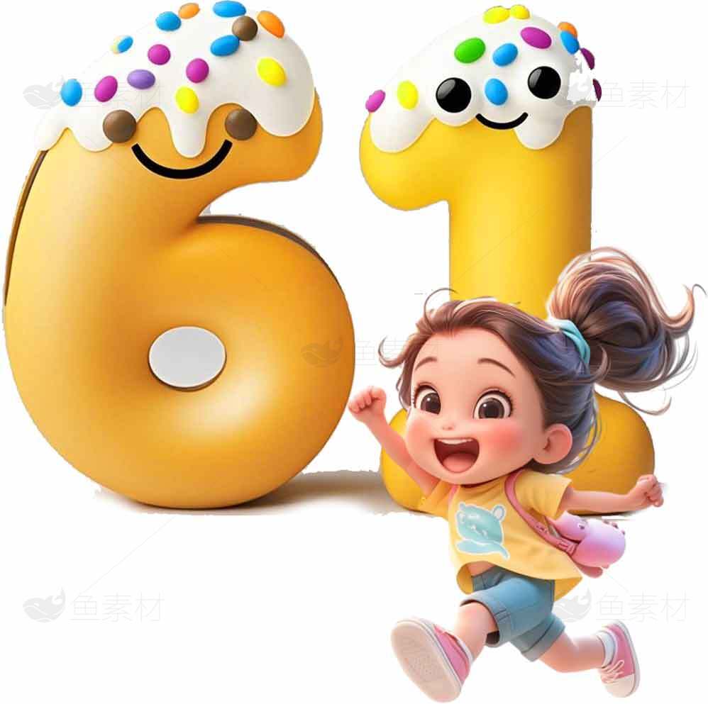 61儿童节可爱卡通设计图片素材