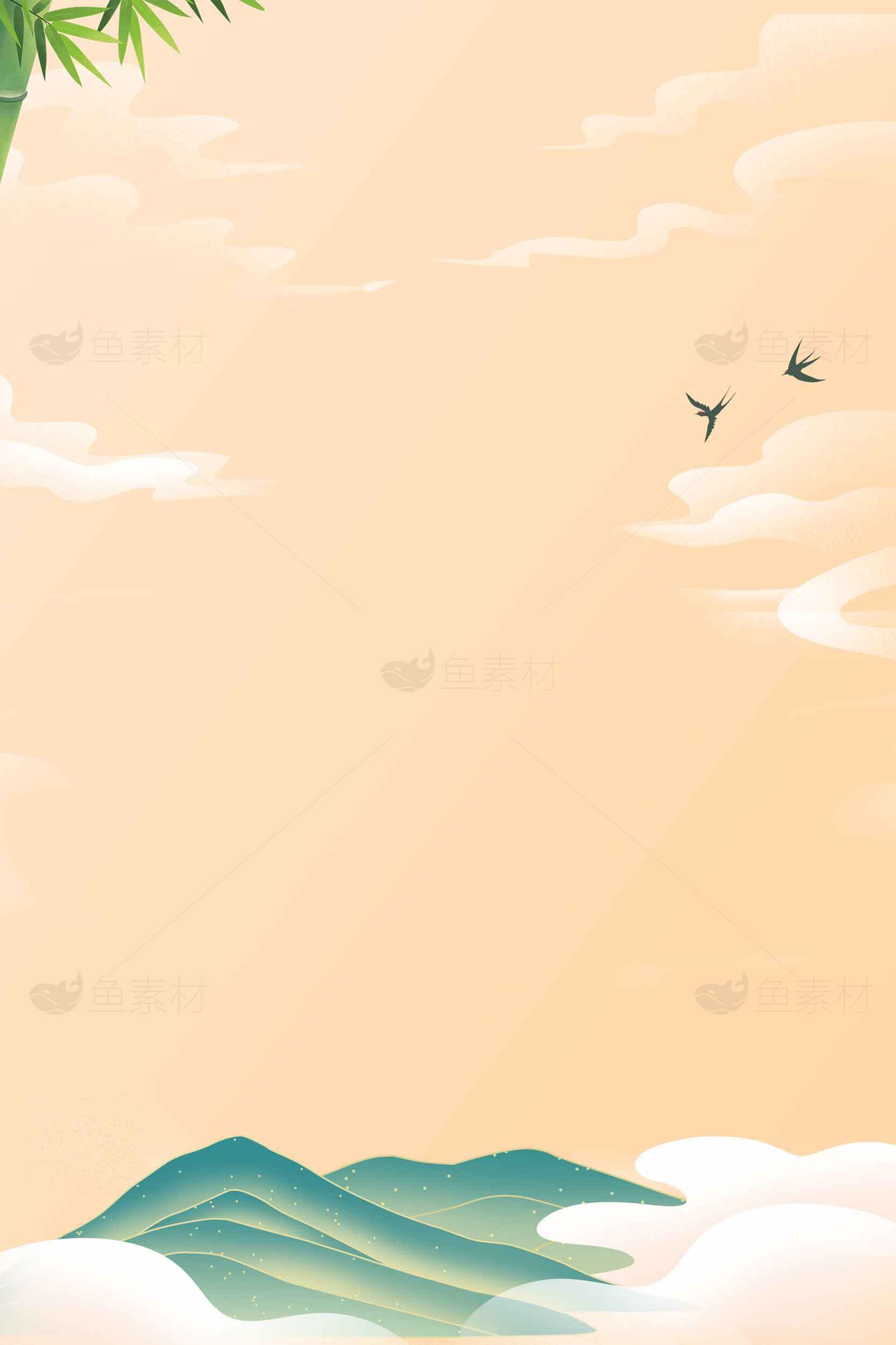 唯美自然山水风景高清背景图素材