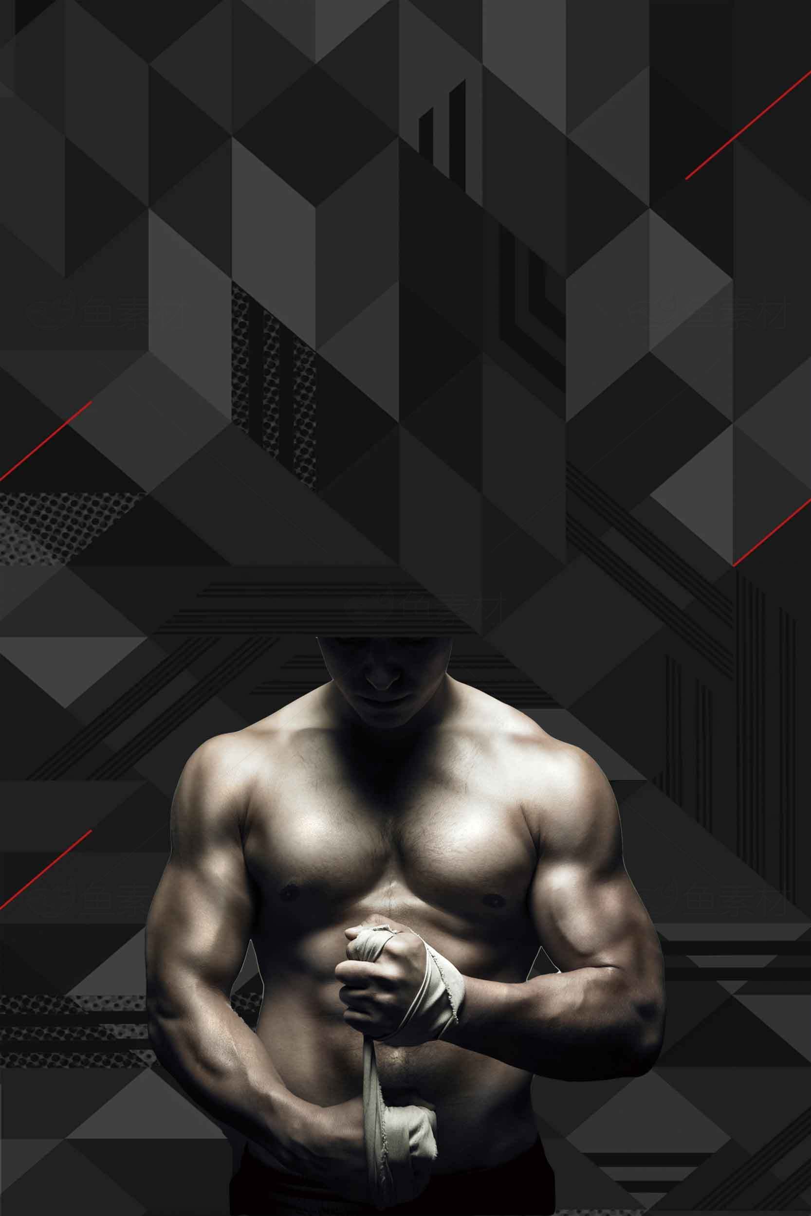 健身力量训练主题背景图片素材