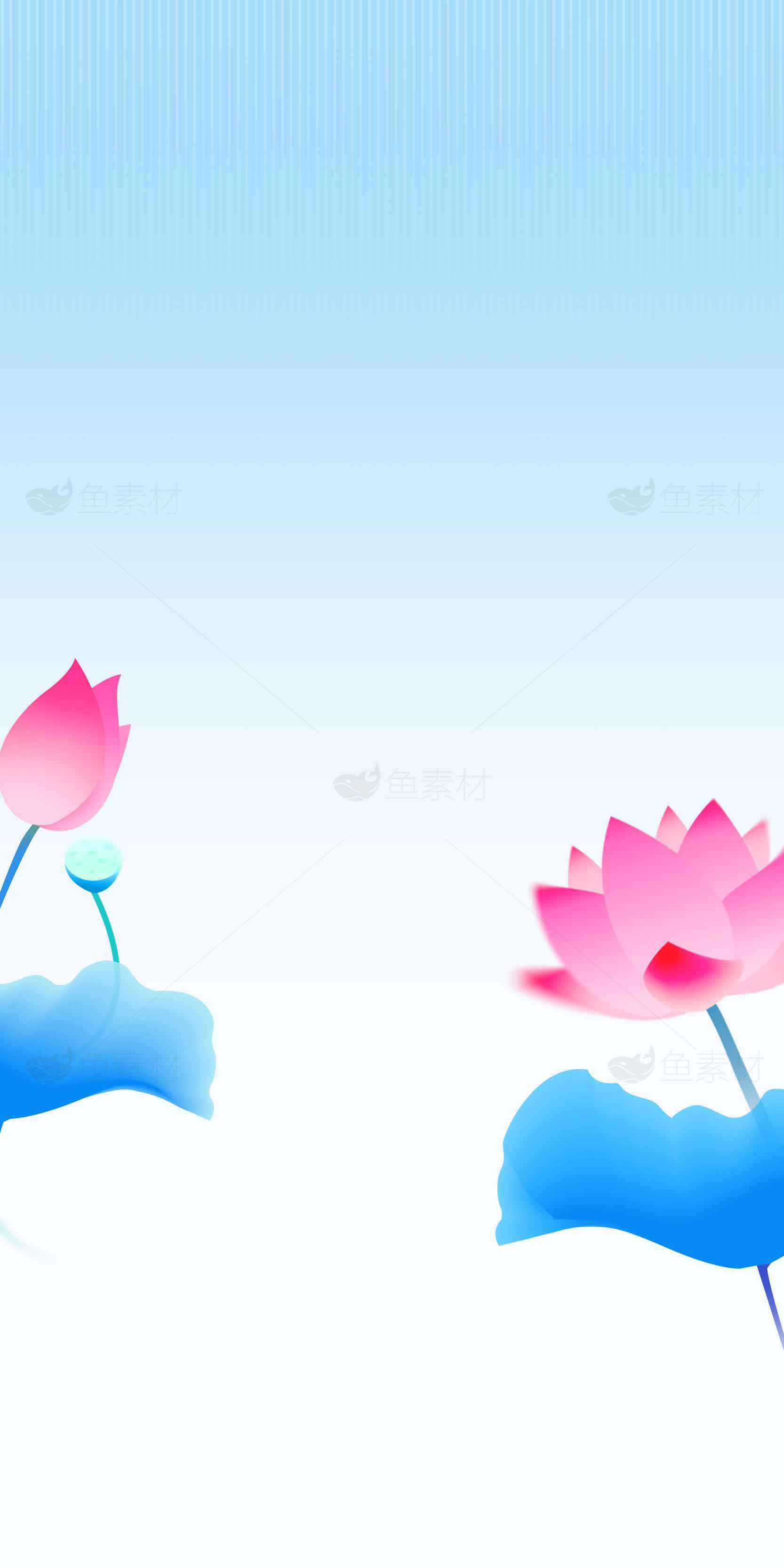 唯美荷花背景图片素材