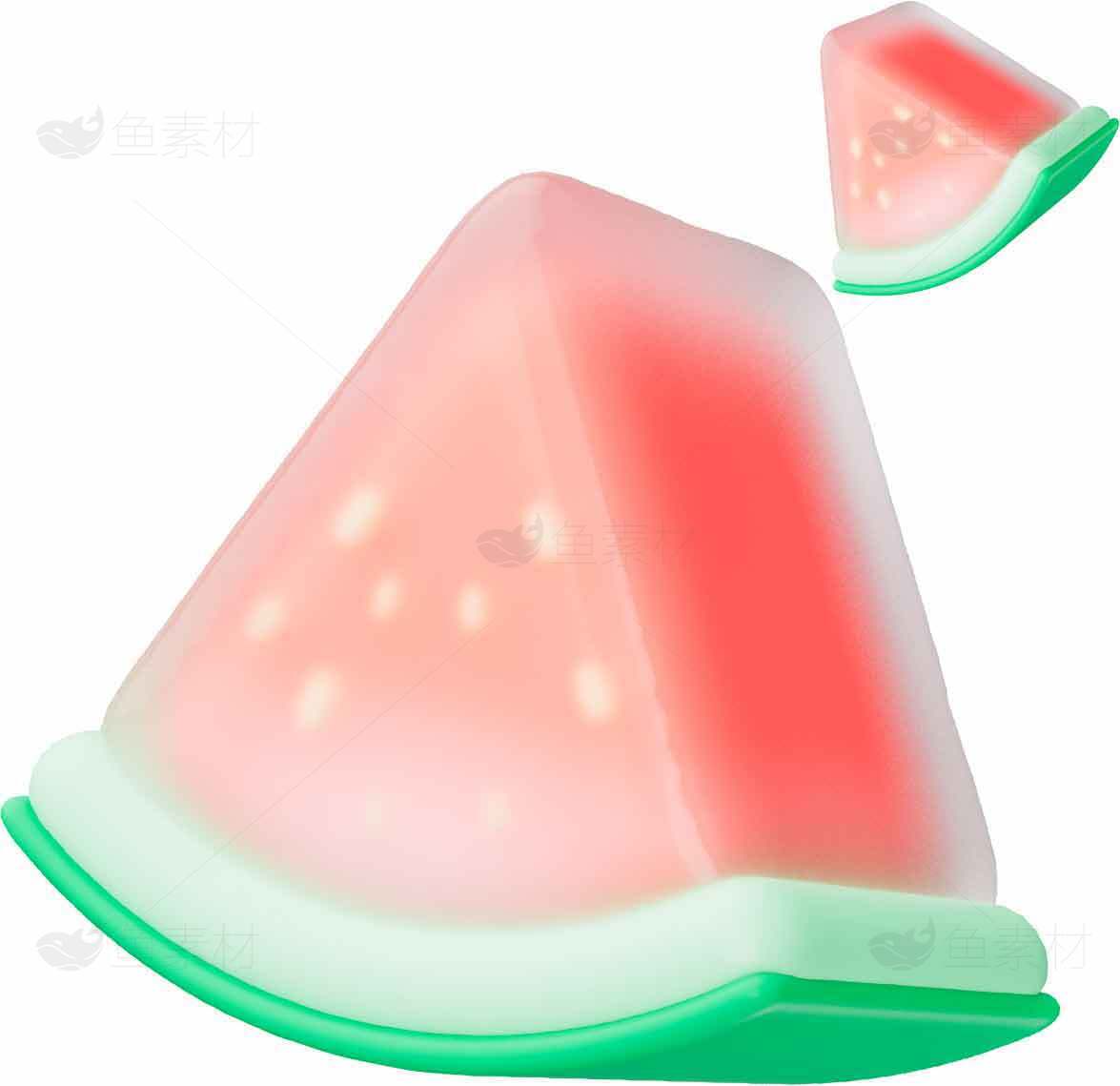 西瓜造型LED夜灯创意家居装饰灯素材