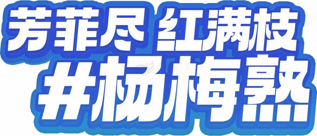 杨梅熟了的季节，芳菲尽红满枝素材