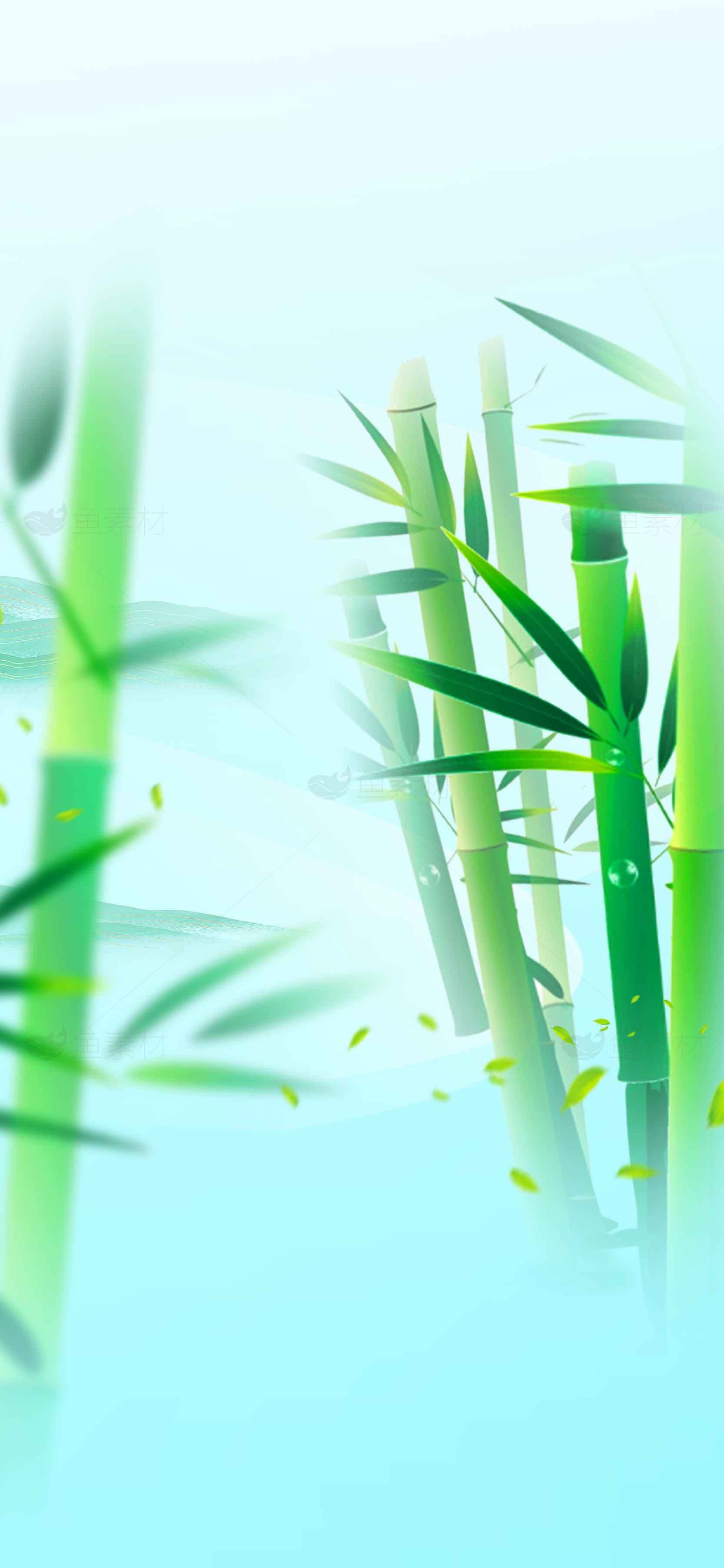清新竹林背景图片SEO优化标题素材