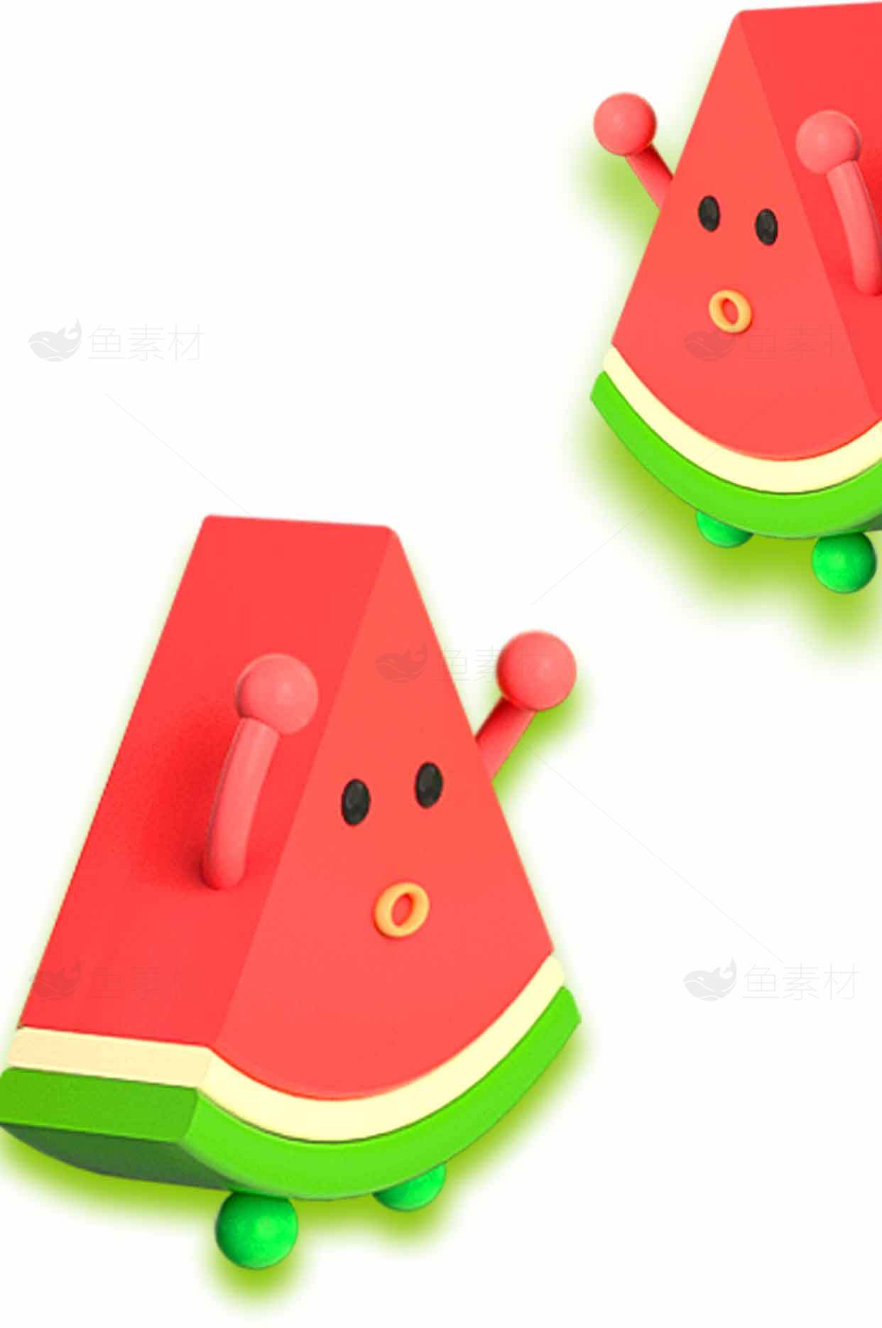 卡通西瓜创意设计图片素材