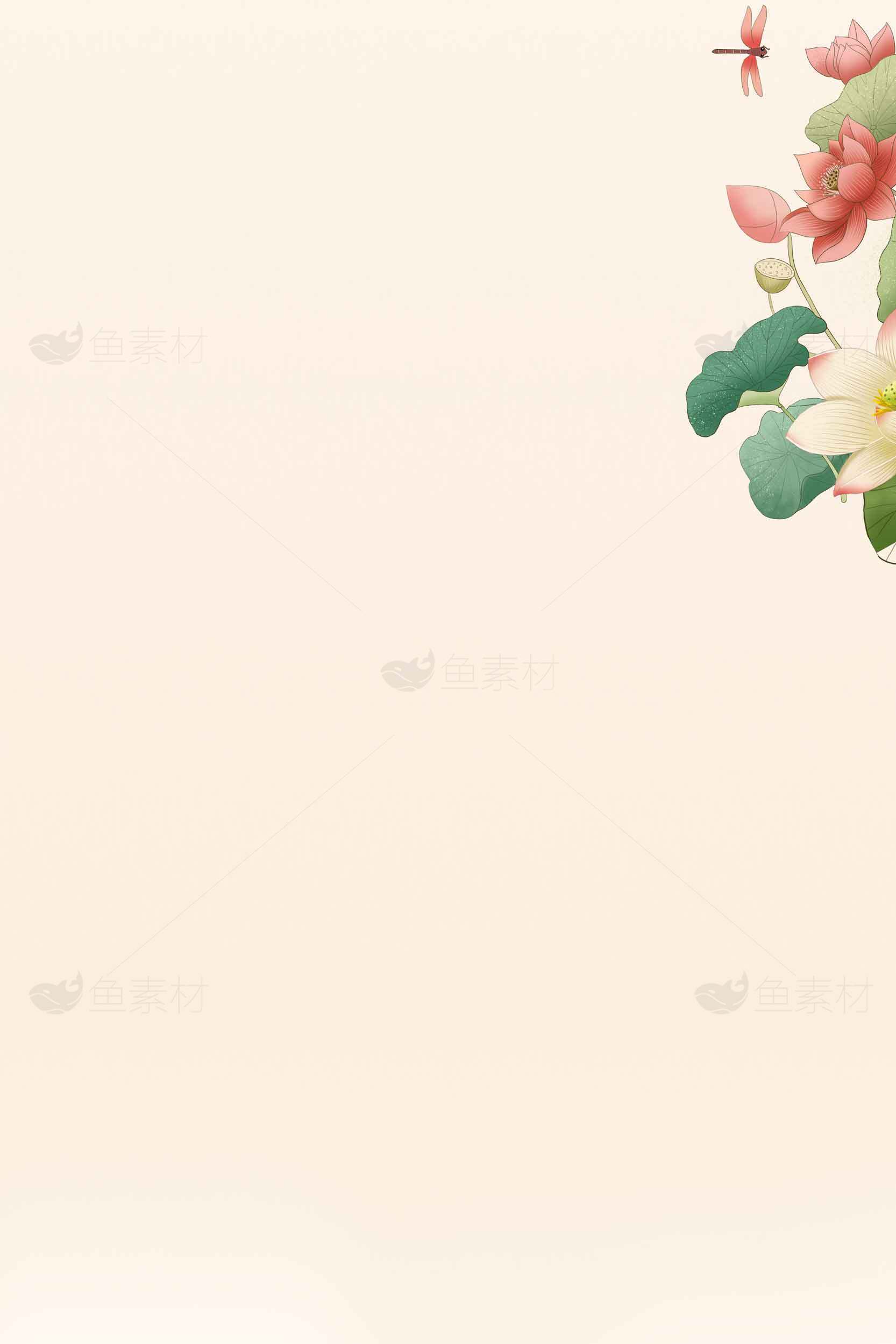 唯美花卉背景图片素材