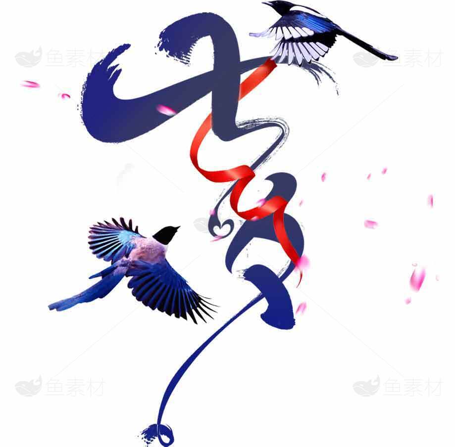 中国风喜鹊剪纸艺术设计图片素材