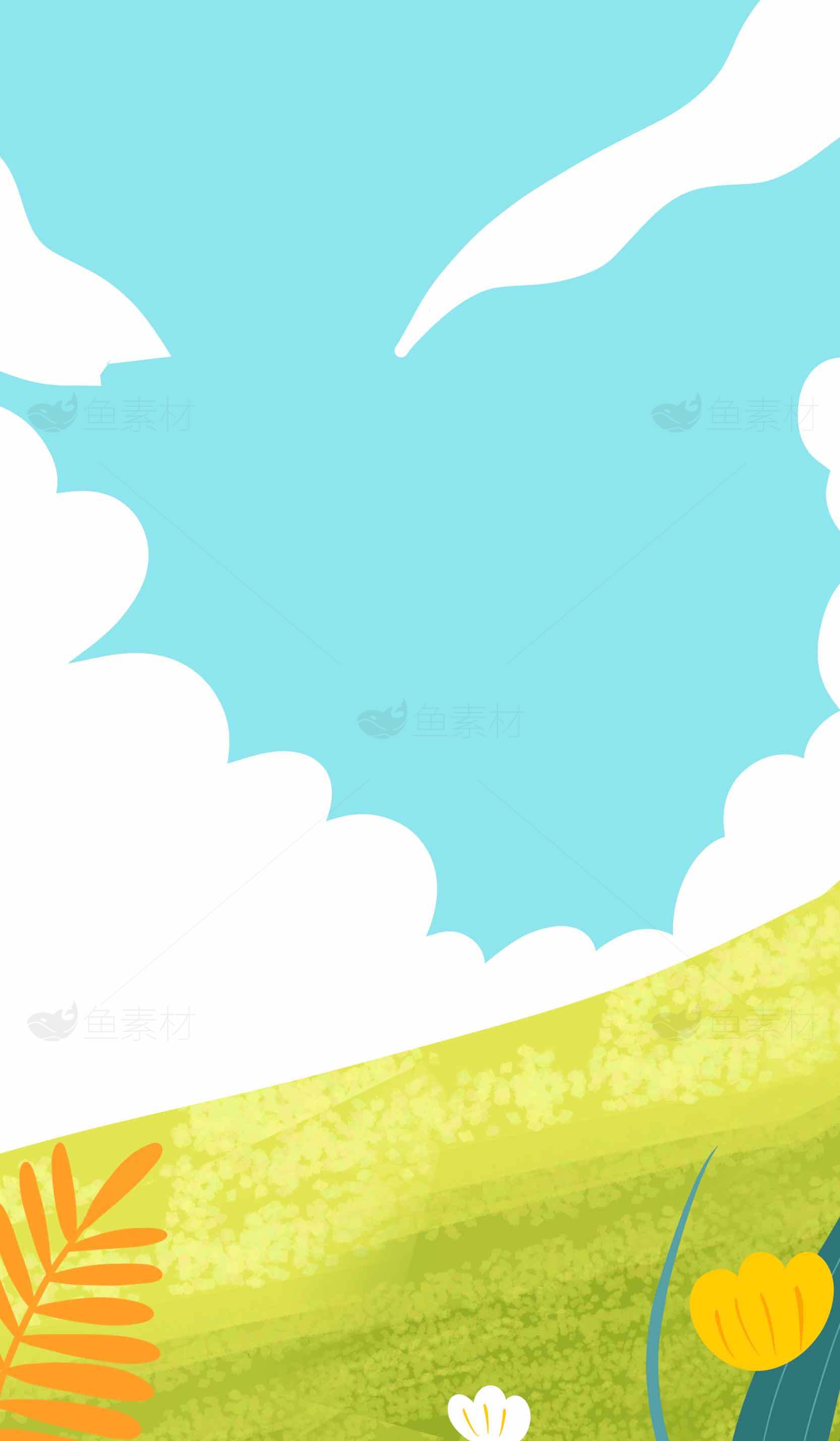 精选自然风景高清插画背景图片合集素材