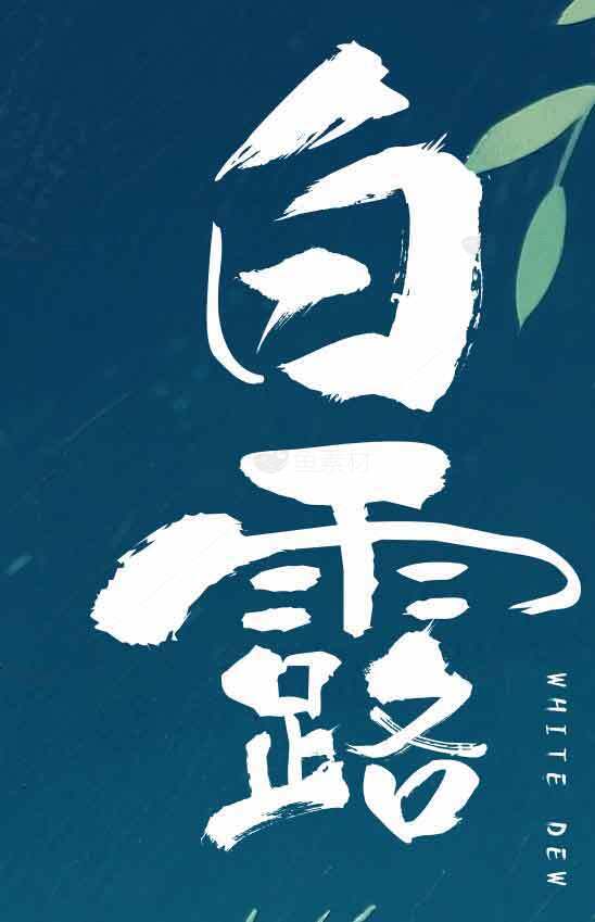 白露节气海报设计与传统文化解析素材