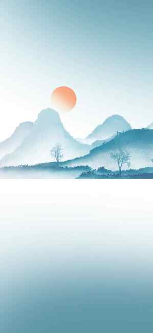 唯美中国山水画风景壁纸高清