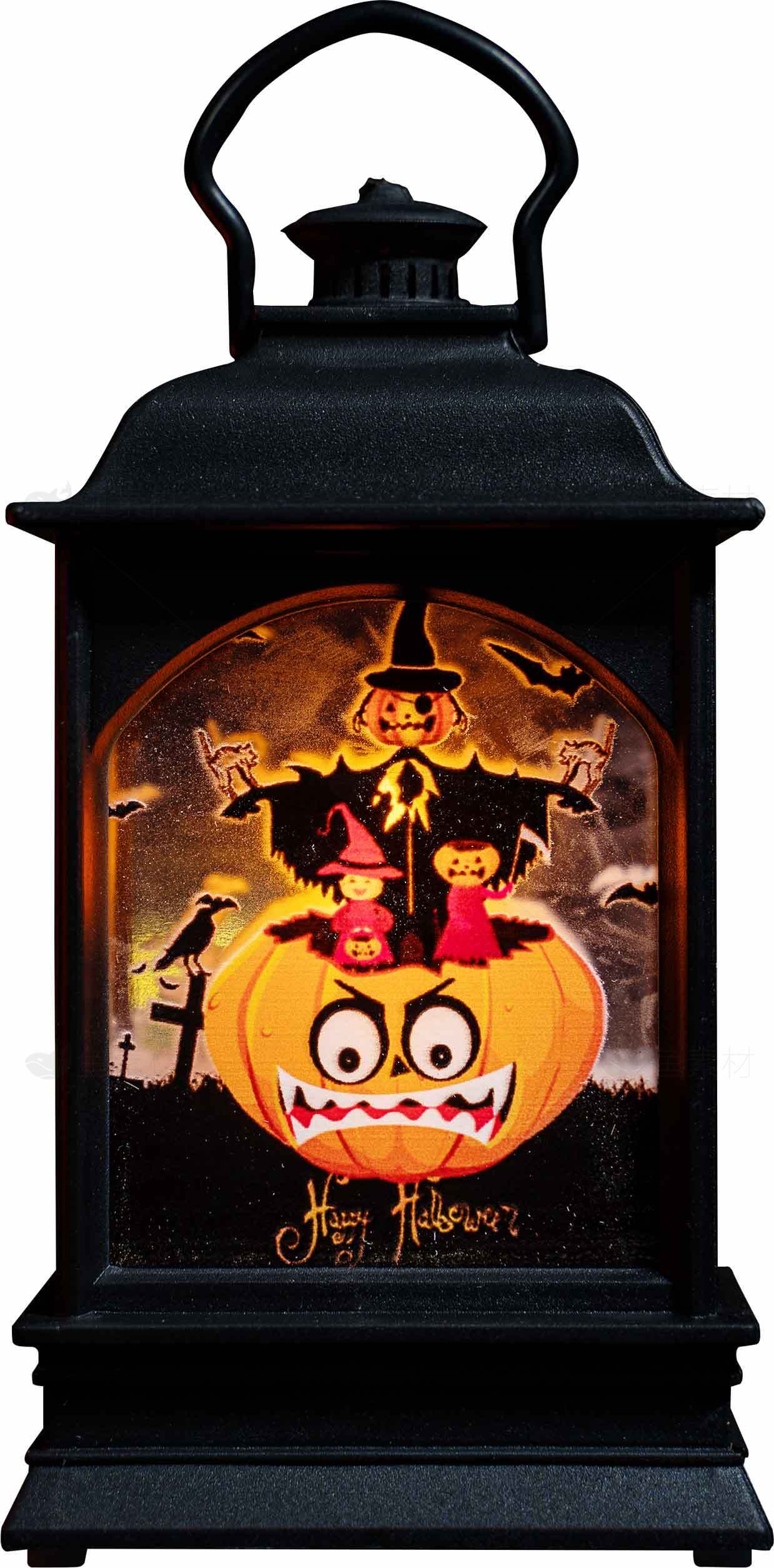 万圣节南瓜灯笼装饰图片素材