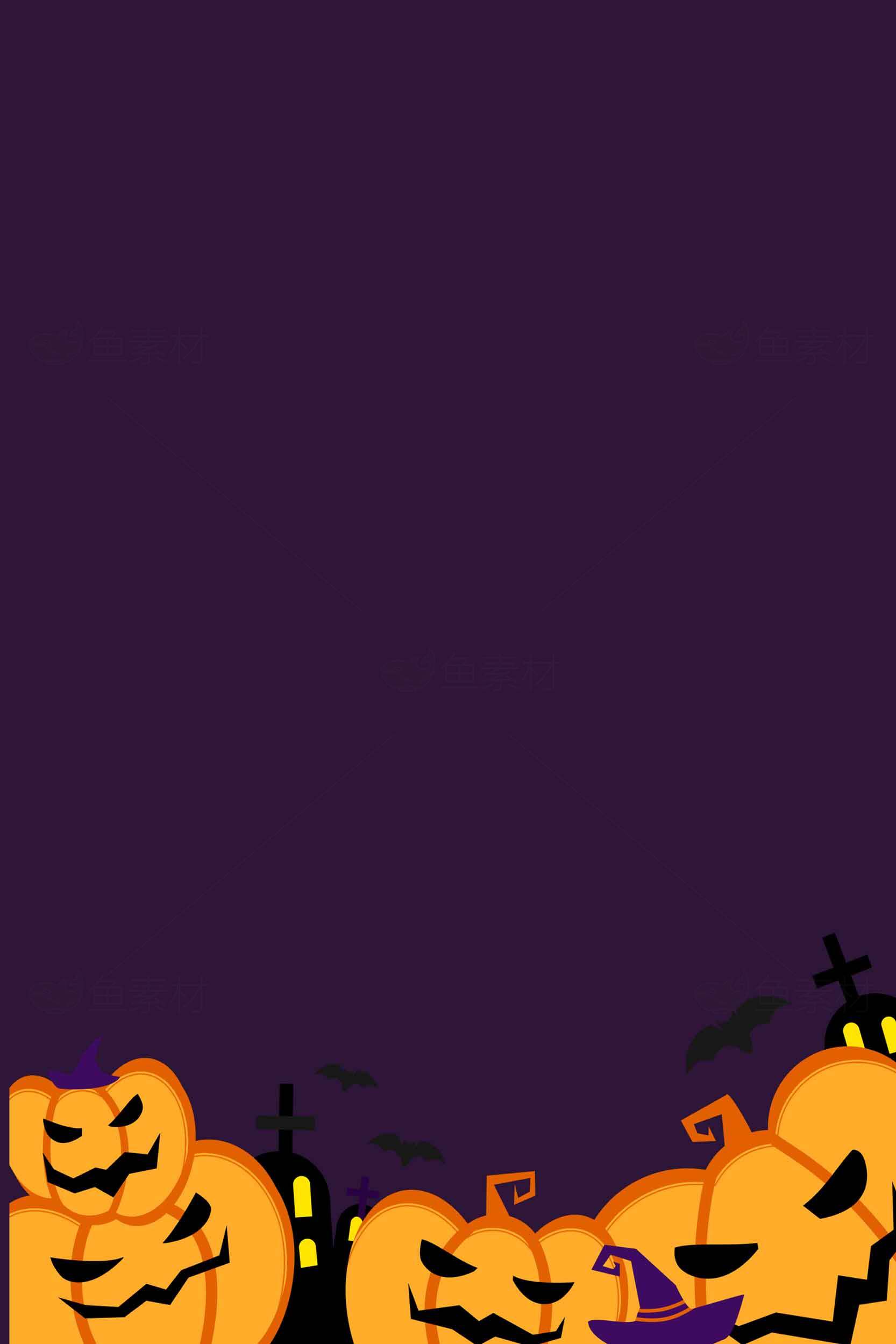 万圣节南瓜灯背景图片素材