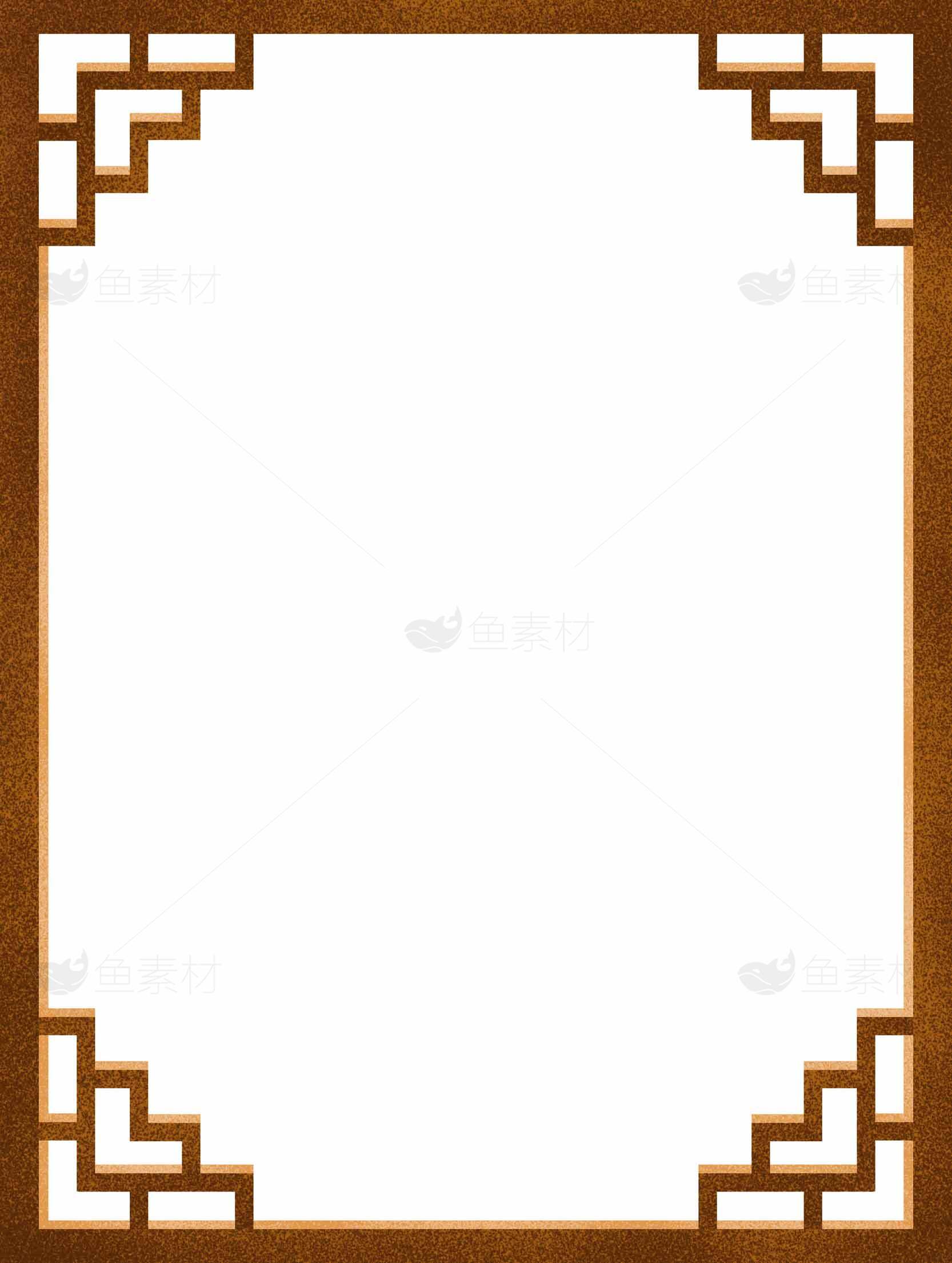 中式复古边框设计模板素材