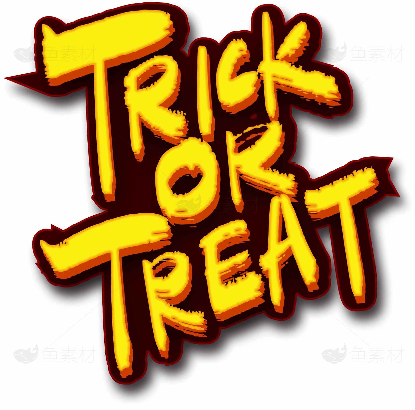 Trick or Treat 万圣节主题设计图片素材