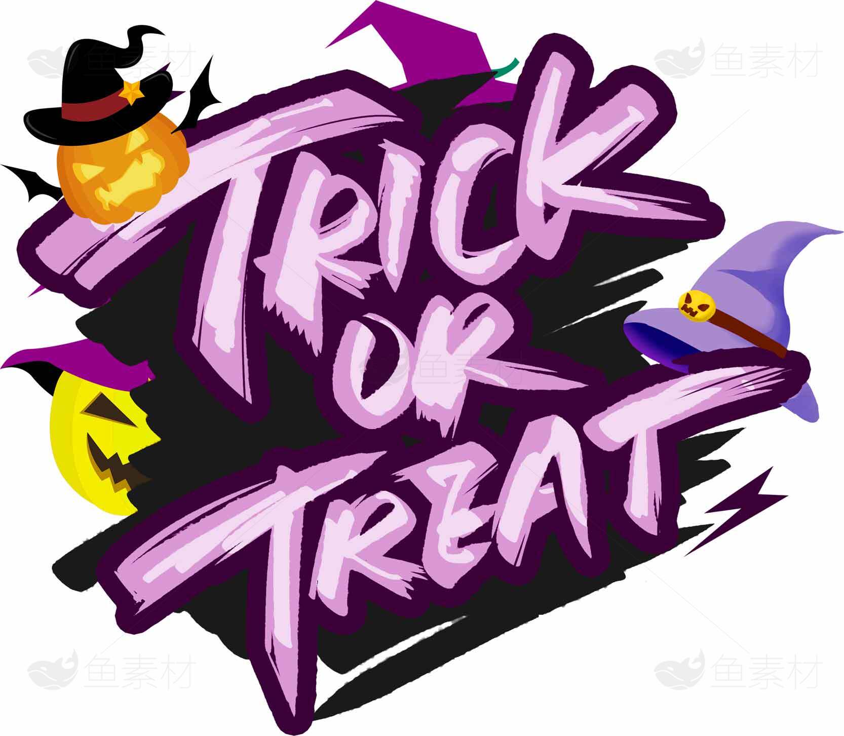 万圣节主题设计图片合集-Trick or Treat创意素材