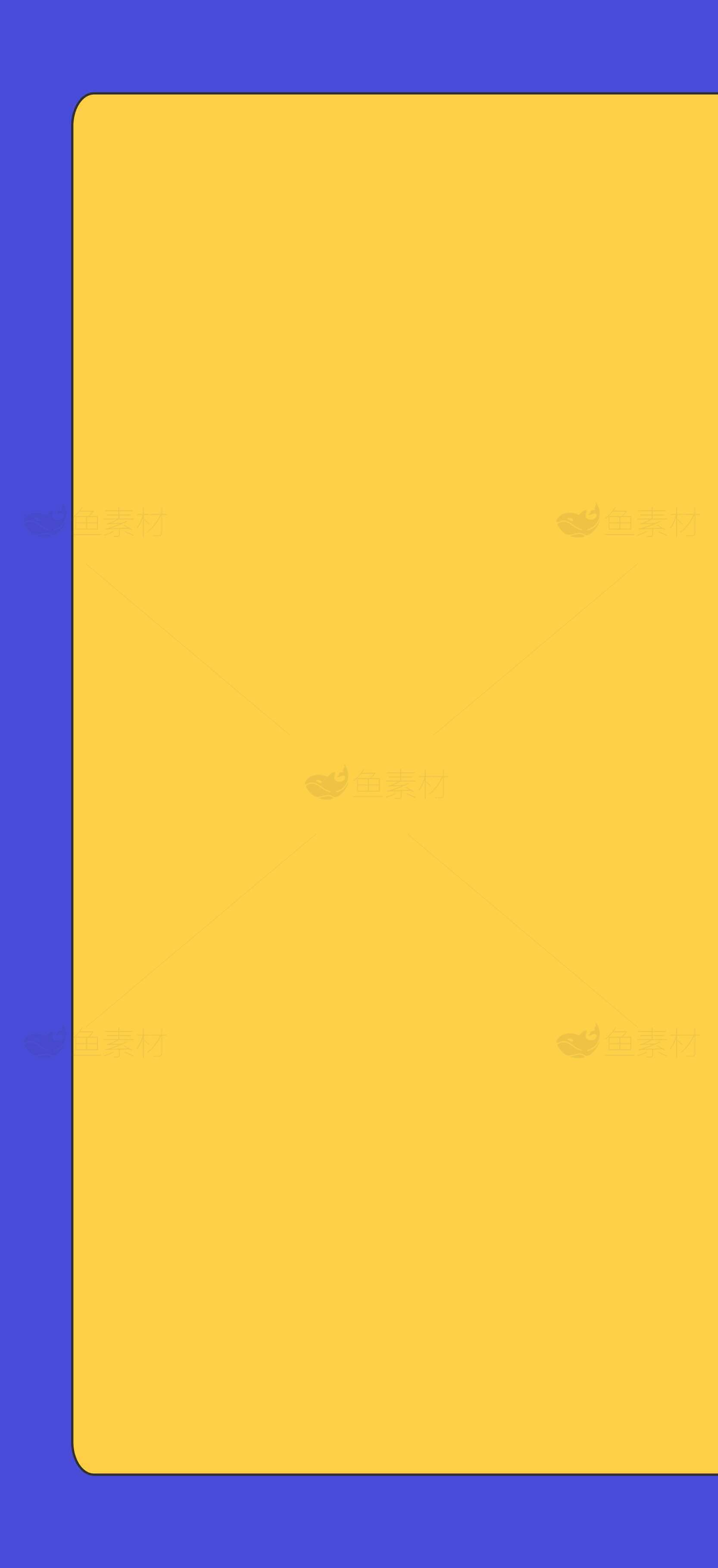 蓝色与黄色的简约配色设计背景图片素材