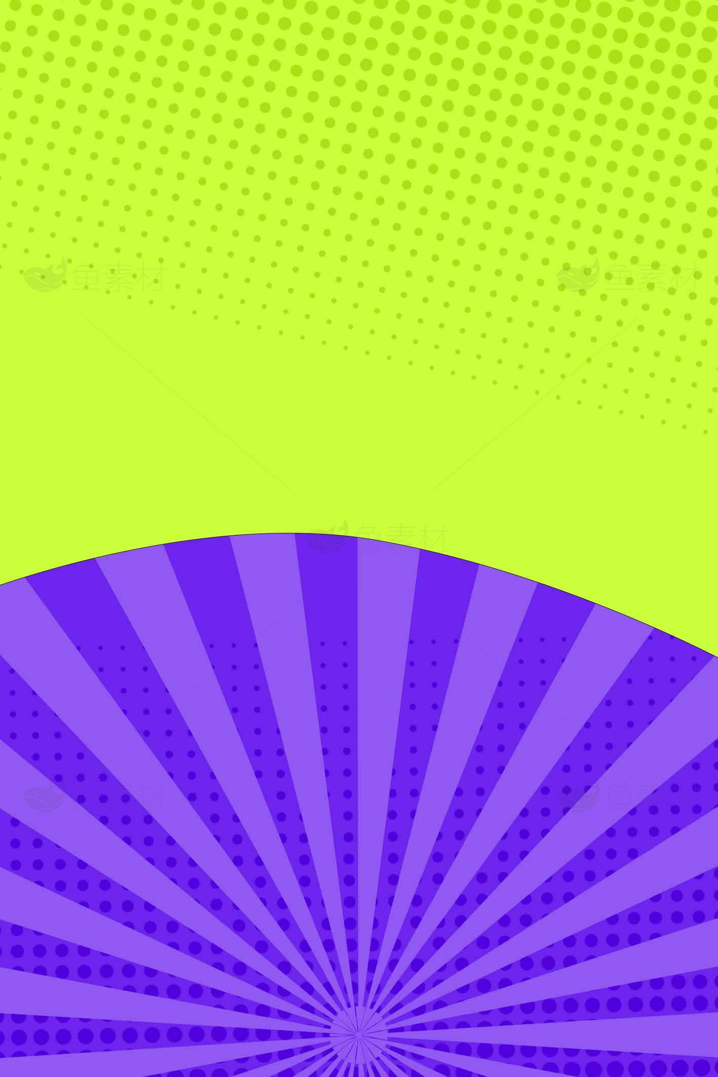 紫色与绿色的复古波普风背景图片素材