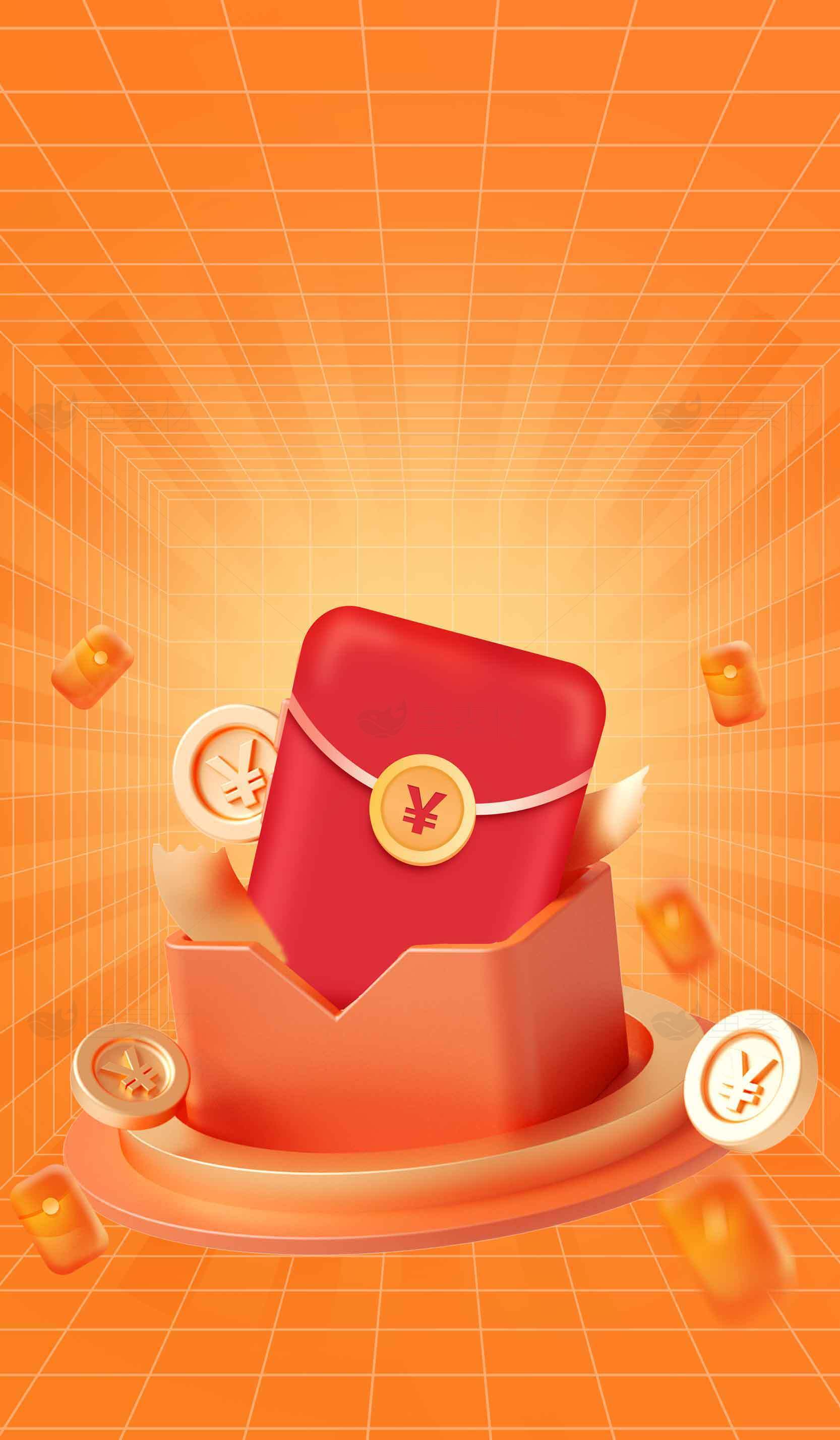 红包主题创意背景图片素材