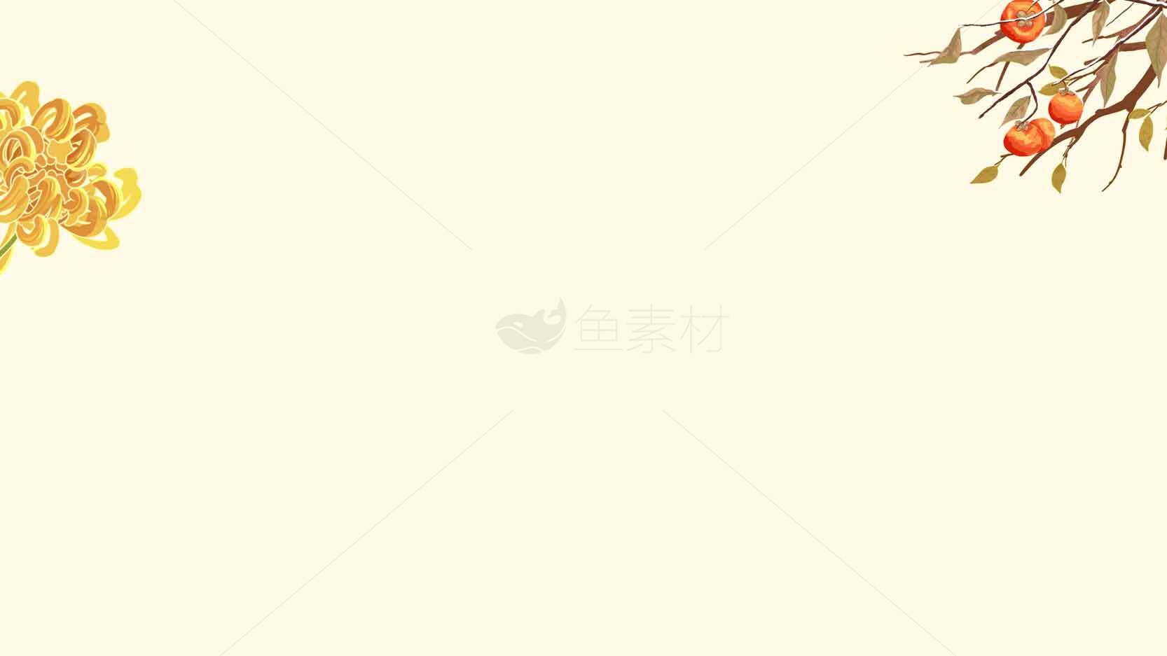 秋季花卉装饰背景图片素材