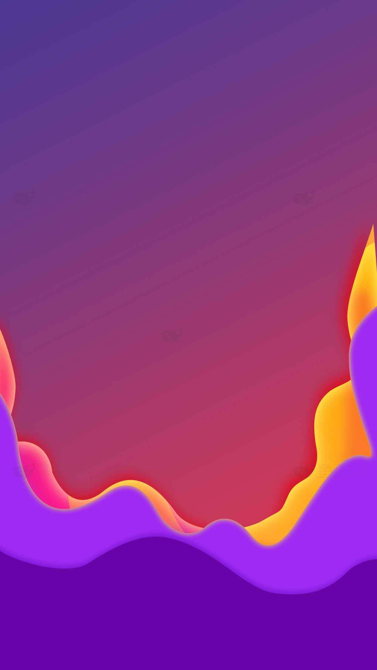 炫彩渐变背景图片-紫色与橙色的艺术碰撞素材