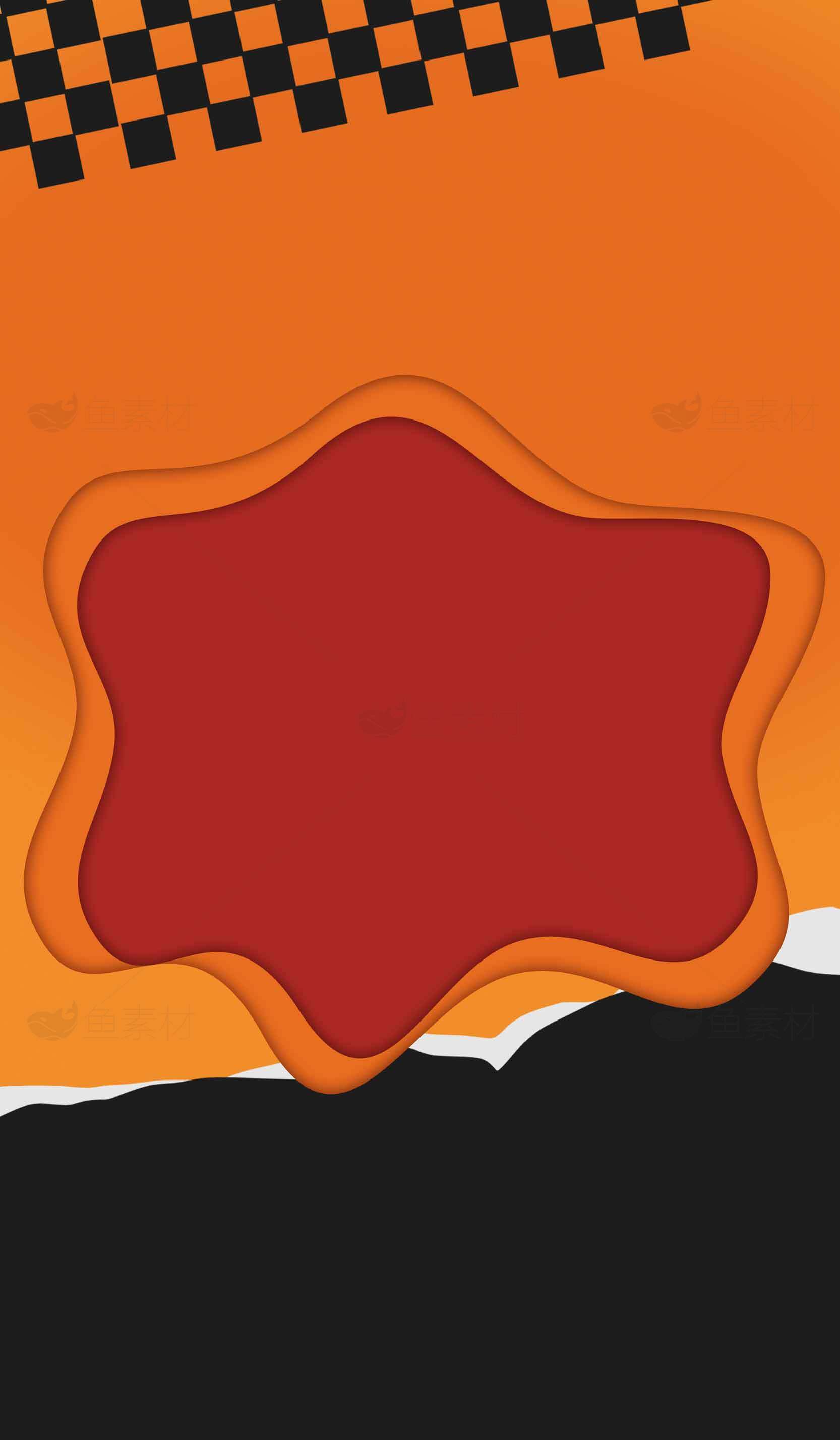 橙色与红色主题创意背景设计图片素材