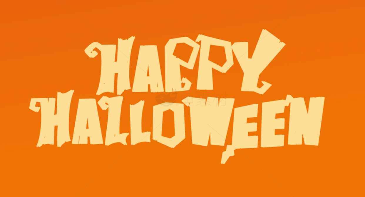 万圣节橙色主题设计高清图片素材