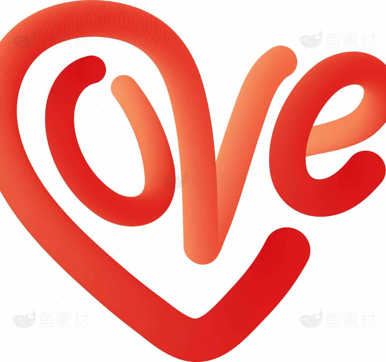 爱心与红色浪漫设计图片素材