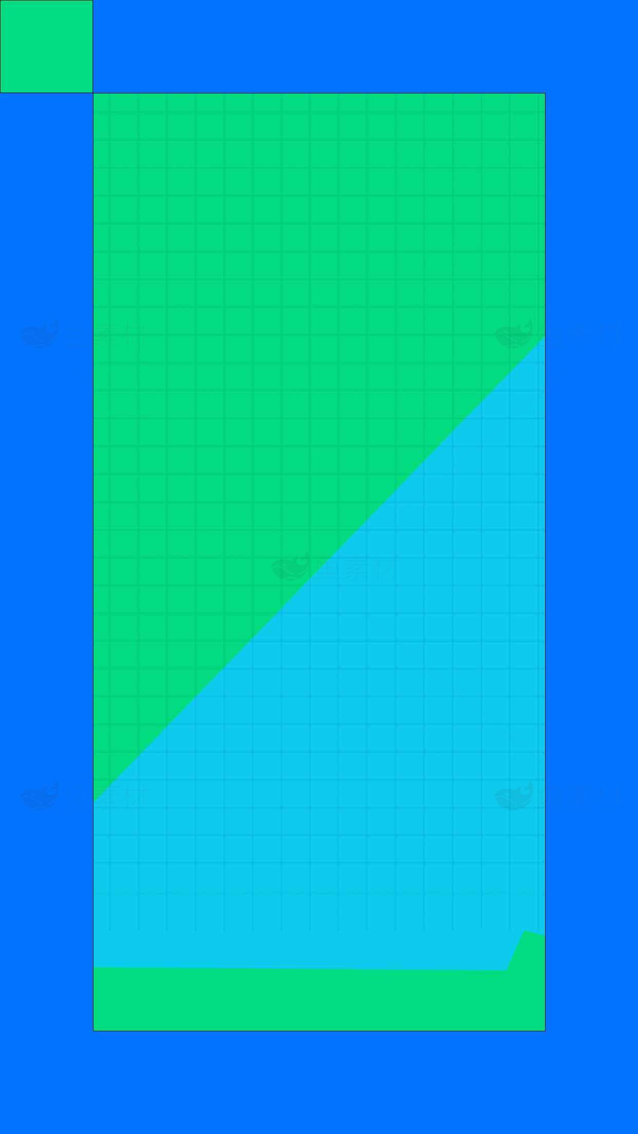 绿色与蓝色几何设计背景图片素材