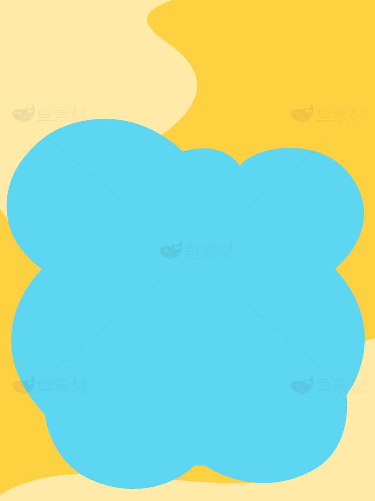 蓝色与黄色抽象艺术背景图片素材